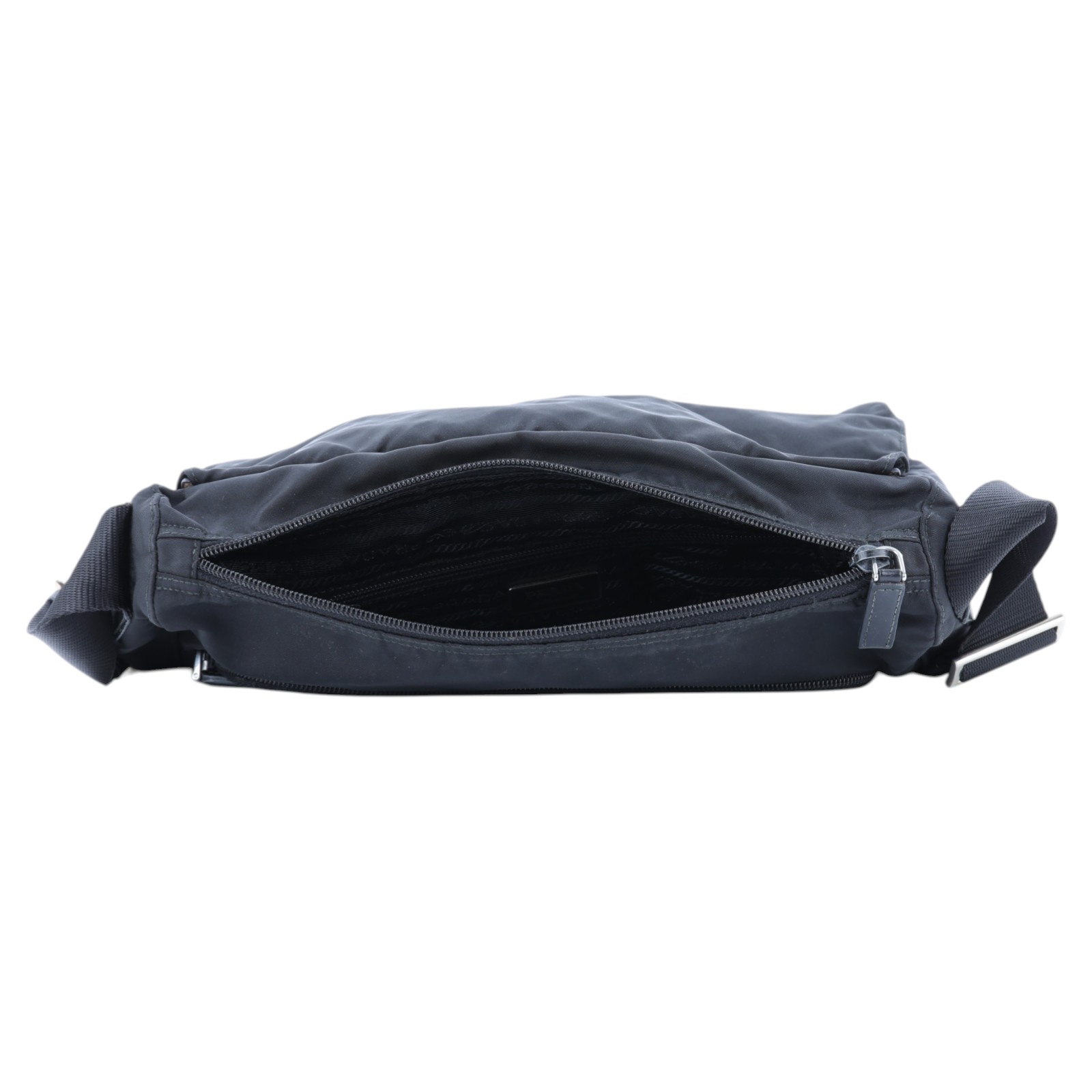 普拉達 PRADA 尼龍郵差包 BT6671_V44 黑尼龍郵差包 無附屬品