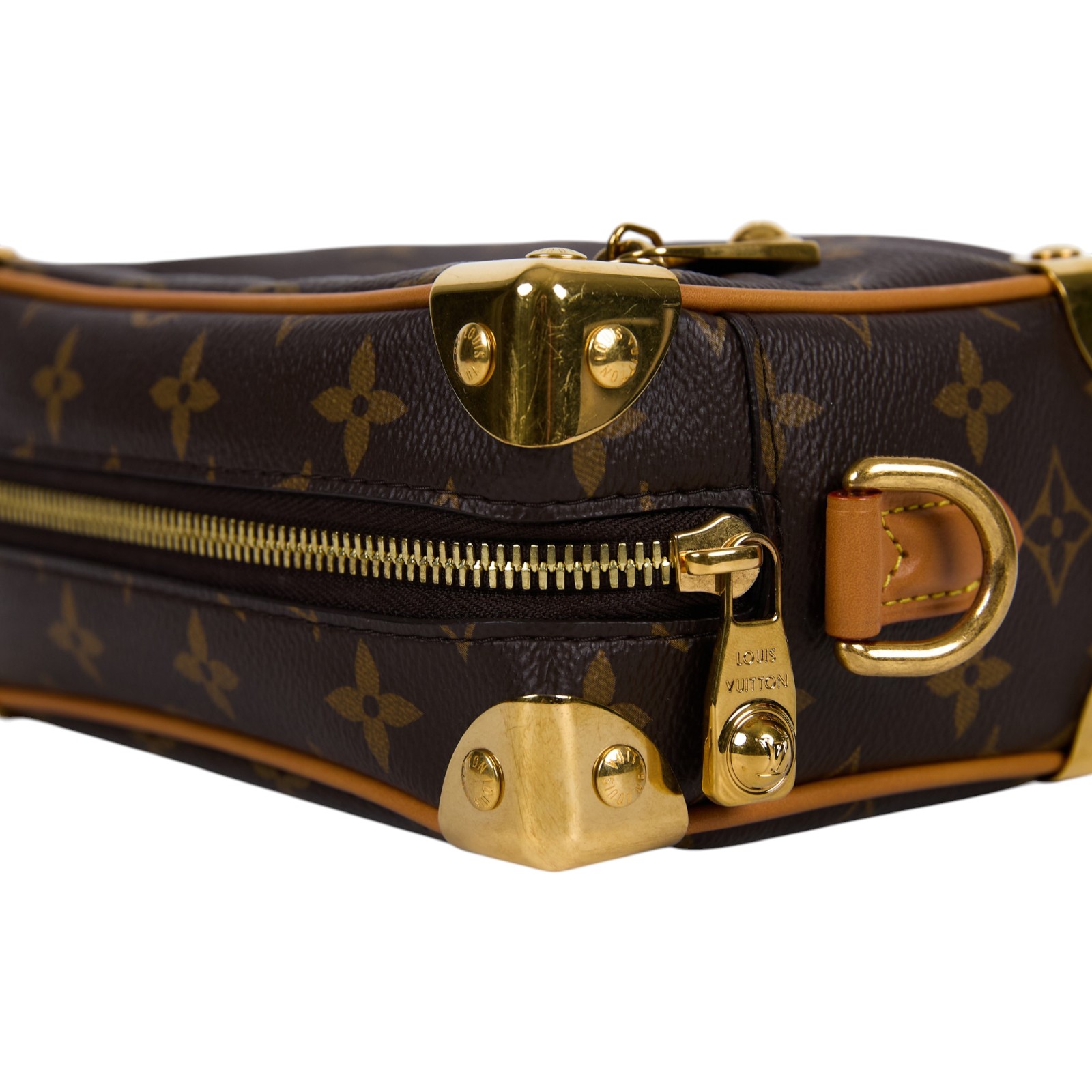路易威登 LOUIS VUITTON Mini Soft Trunk 肩背包 斜背包 M14729 晶片款  原廠盒子/防塵袋/購買證明