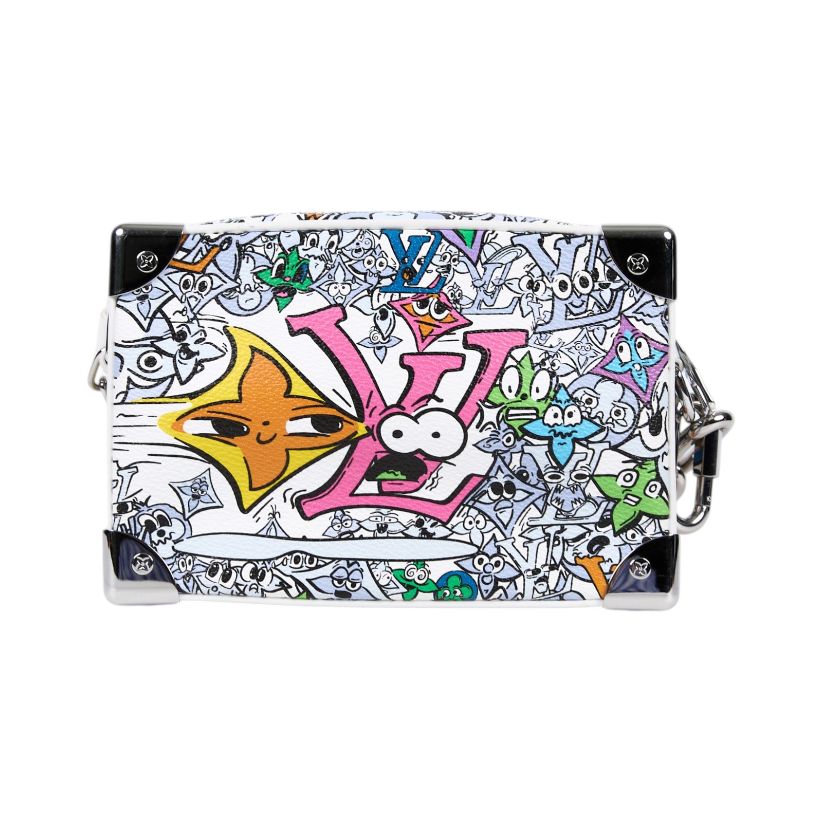 路易威登 LOUIS VUITTON Mini Soft Trunk Comics 斜背包 肩背包 M82008 晶片款  防塵袋