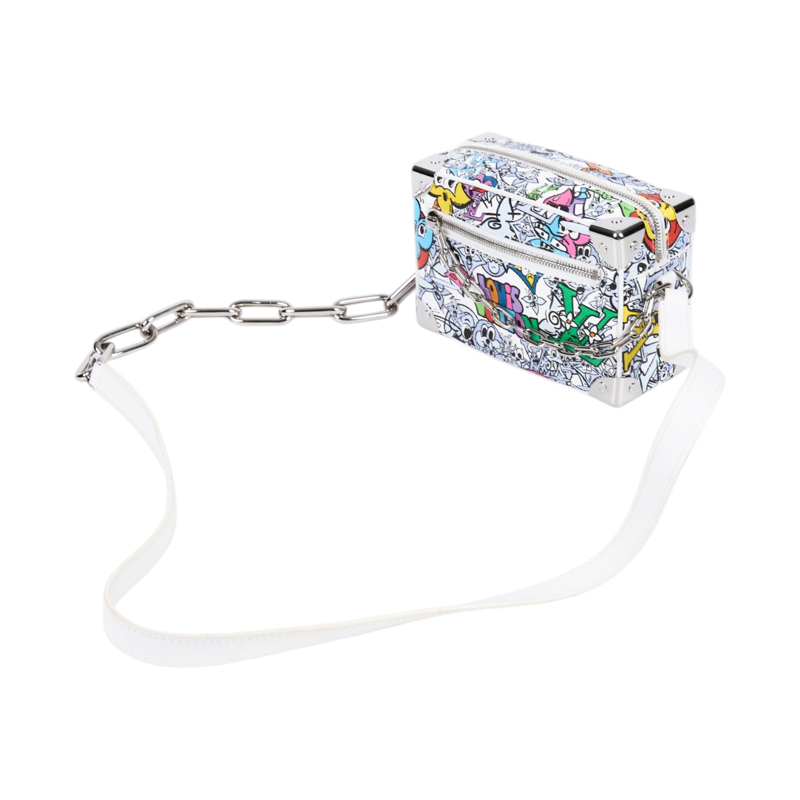 路易威登 LOUIS VUITTON Mini Soft Trunk Comics 斜背包 肩背包 M82008 晶片款  防塵袋