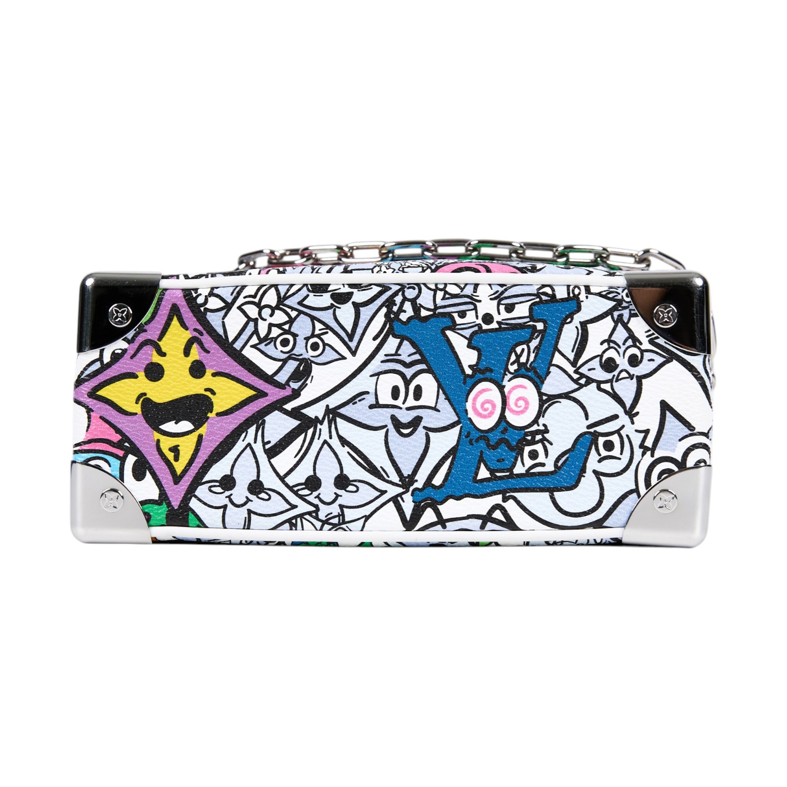 路易威登 LOUIS VUITTON Mini Soft Trunk Comics 斜背包 肩背包 M82008 晶片款  防塵袋