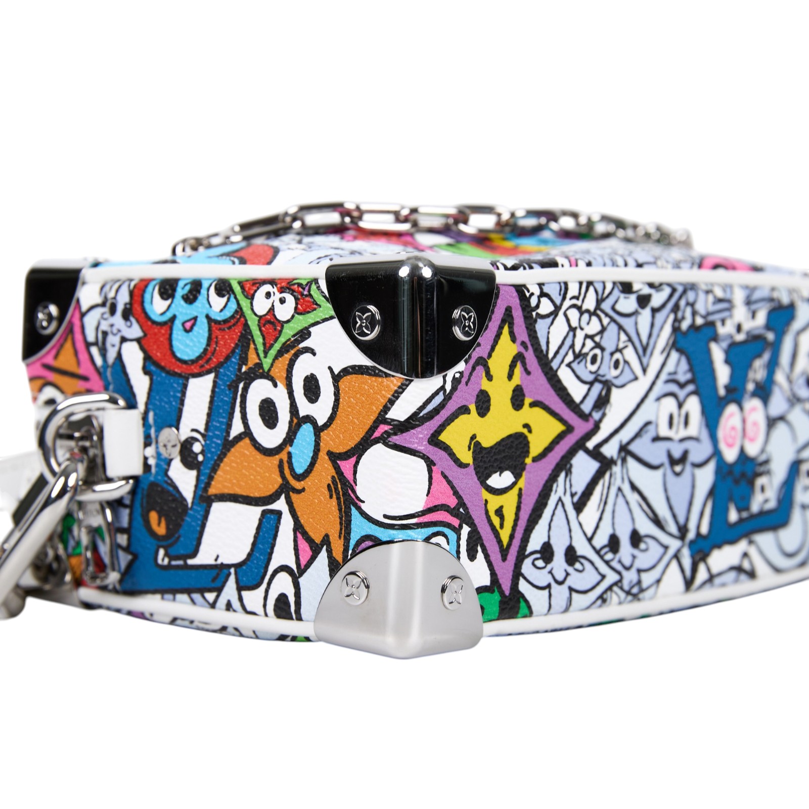 路易威登 LOUIS VUITTON Mini Soft Trunk Comics 斜背包 肩背包 M82008 晶片款  防塵袋