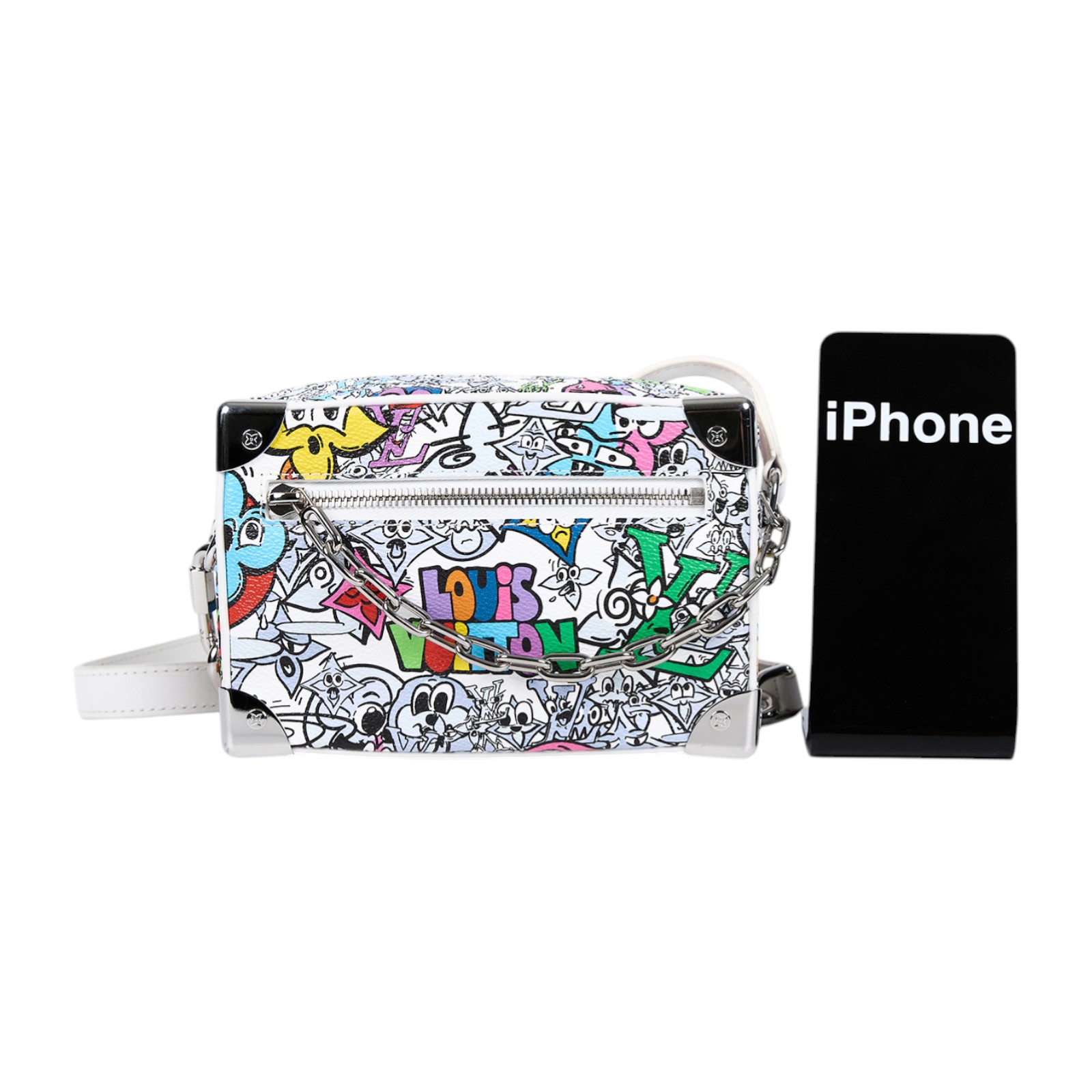 路易威登 LOUIS VUITTON Mini Soft Trunk Comics 斜背包 肩背包 M82008 晶片款  防塵袋