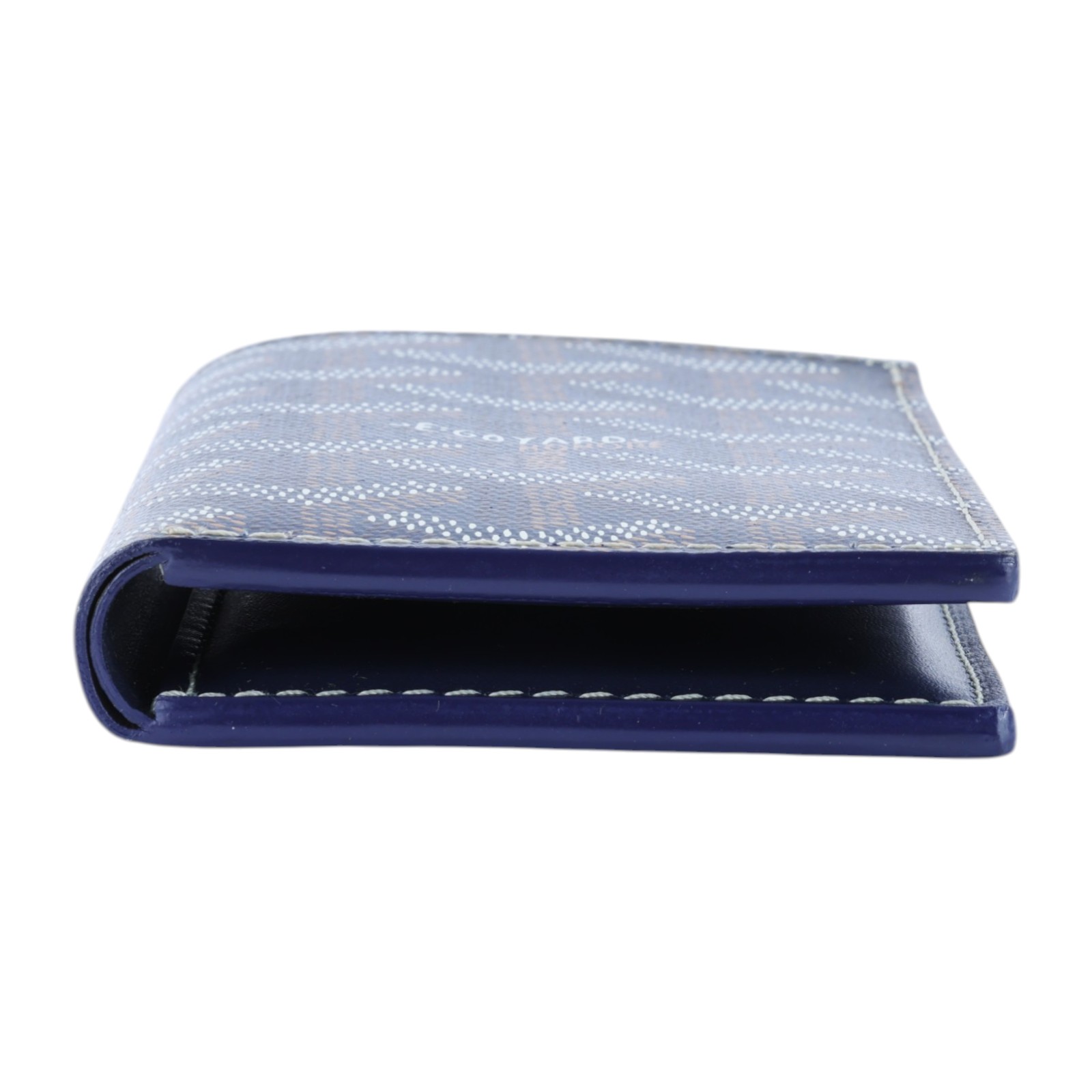 高雅德 GOYARD Saint-Pierre Card Wallet 卡夾 STPIE2PMLTY 深藍對折卡夾 原廠盒子/購買證明