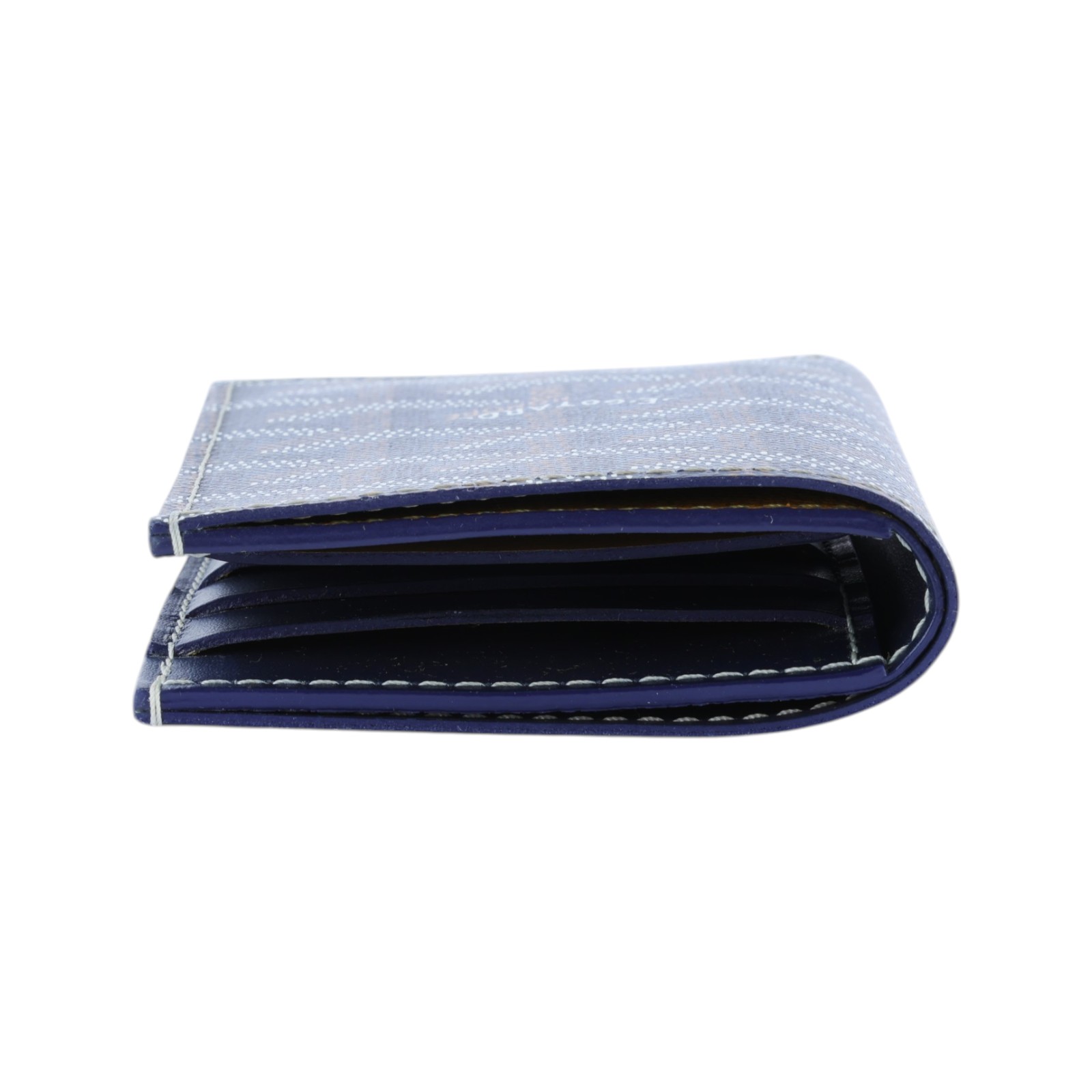 高雅德 GOYARD Saint-Pierre Card Wallet 卡夾 STPIE2PMLTY 深藍對折卡夾 原廠盒子/購買證明