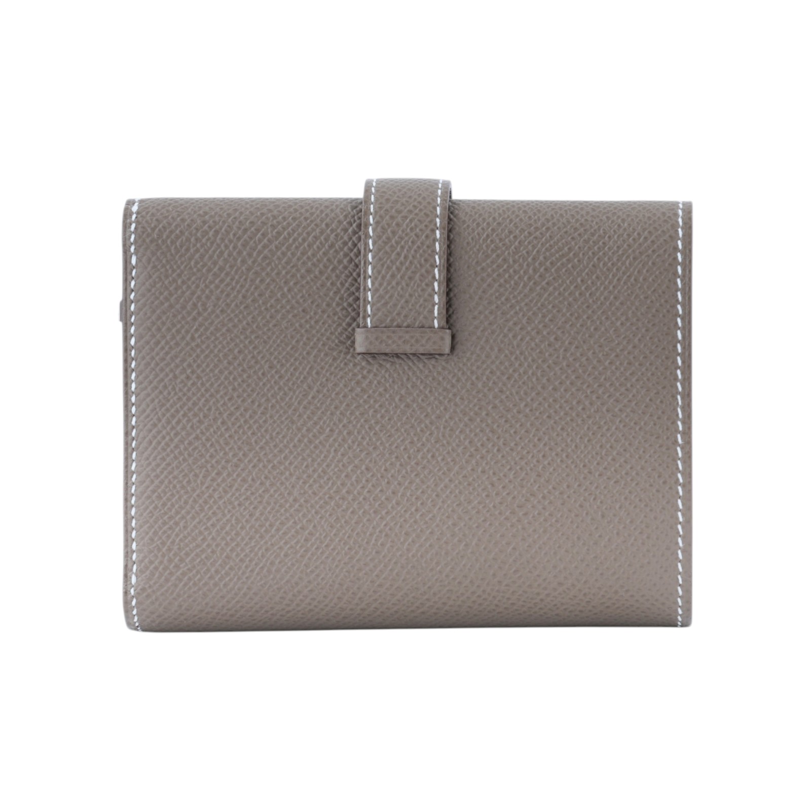 愛馬仕 Hermes Portefeuille Bearn Combine 三折短夾 銀色五金 大象灰 H084830CK18 W  原廠盒子