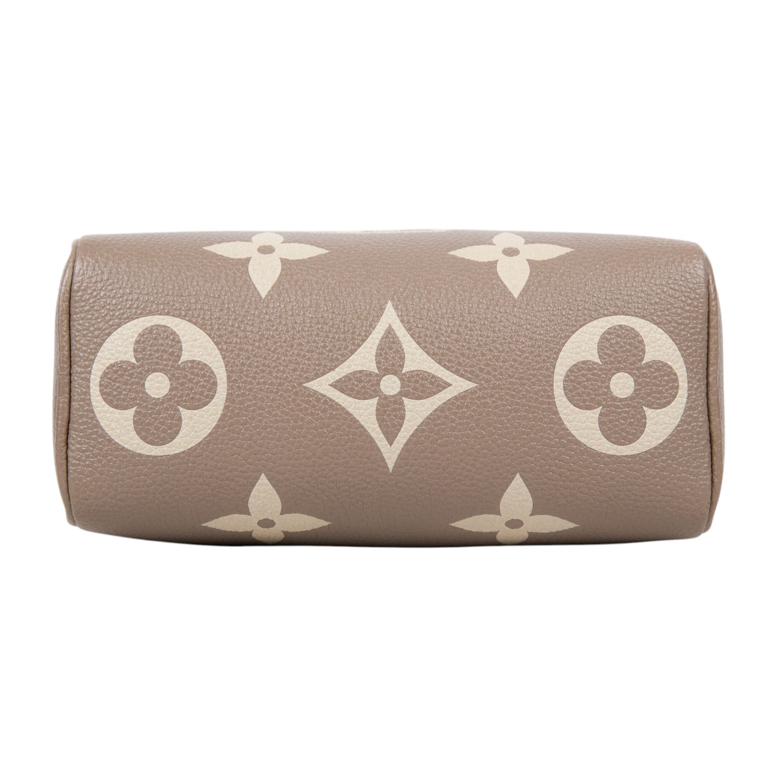 路易威登 LOUIS VUITTON Nano Speedy 手提 斜背 肩背包 灰色 奶油色 M82890 晶片款  原廠盒子/防塵袋