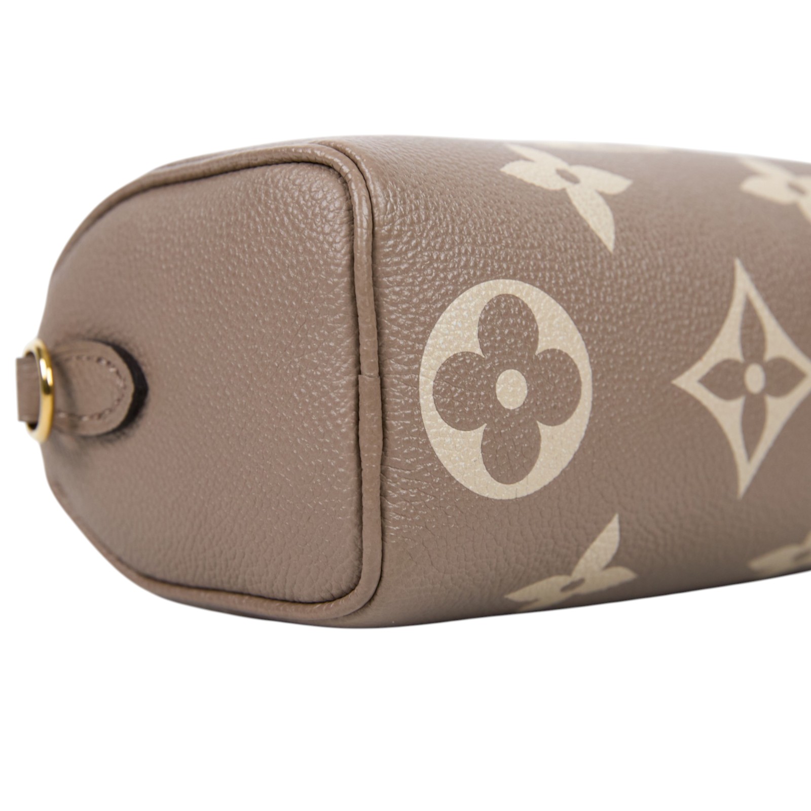 路易威登 LOUIS VUITTON Nano Speedy 手提 斜背 肩背包 灰色 奶油色 M82890 晶片款  原廠盒子/防塵袋