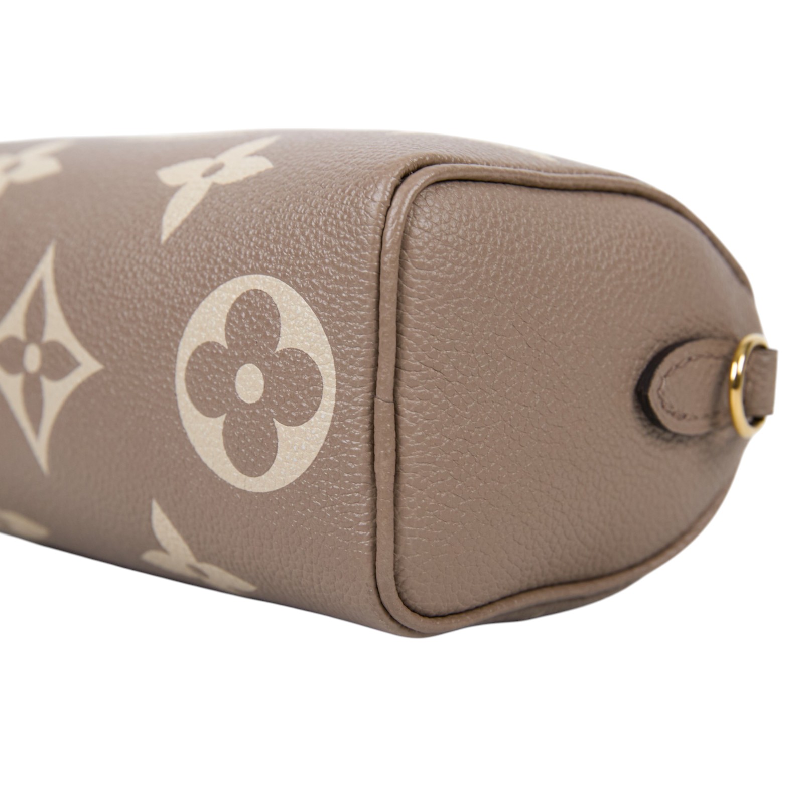 路易威登 LOUIS VUITTON Nano Speedy 手提 斜背 肩背包 灰色 奶油色 M82890 晶片款  原廠盒子/防塵袋