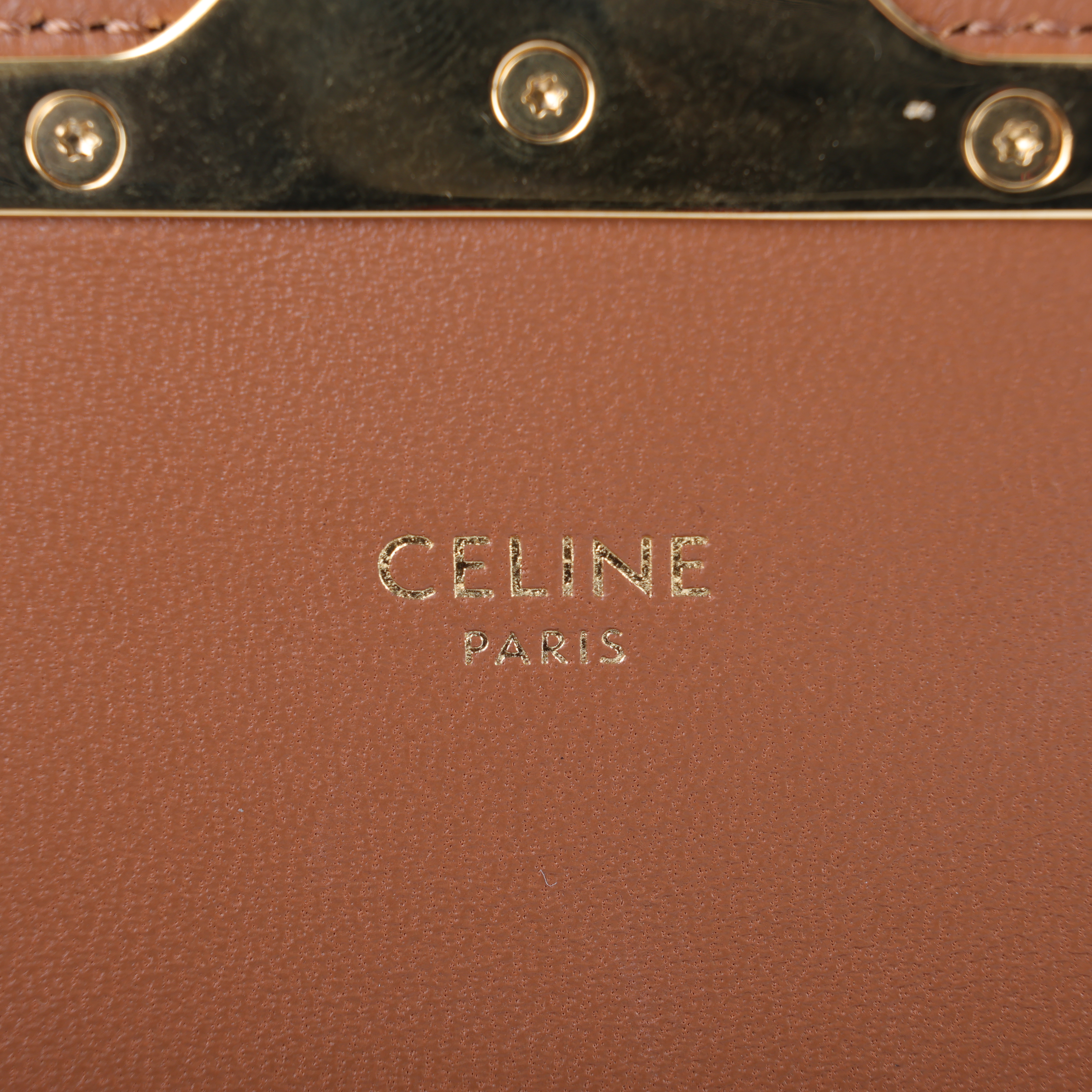 思琳 CELINE 凱旋門 TRIOMPHE Trionf 肩背包 197992DQW 棕TRIOMPHE鍊條包 防塵袋