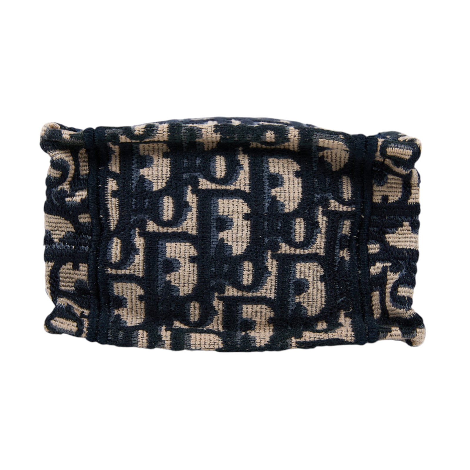 迪奧 CHRISTIAN DIOR Book Tote 迷你 直向 肩背 托特包 S5555CRIW 藍緹花帆布直立BOOK TOTE MINI 防塵袋