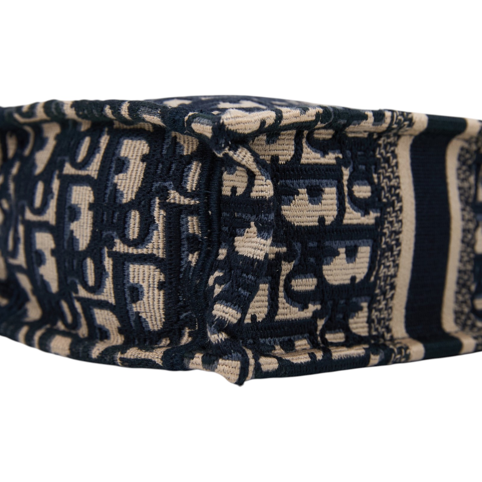 迪奧 CHRISTIAN DIOR Book Tote 迷你 直向 肩背 托特包 S5555CRIW 藍緹花帆布直立BOOK TOTE MINI 防塵袋