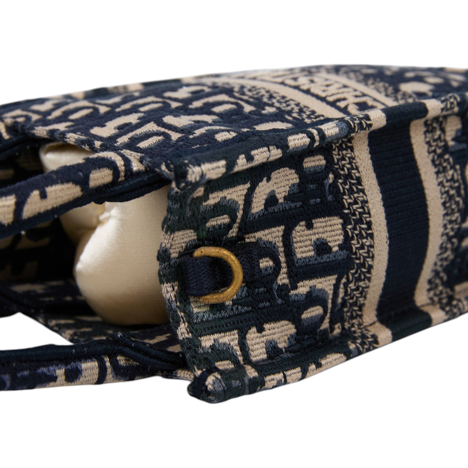 迪奧 CHRISTIAN DIOR Book Tote 迷你 直向 肩背 托特包 S5555CRIW 藍緹花帆布直立BOOK TOTE MINI 防塵袋