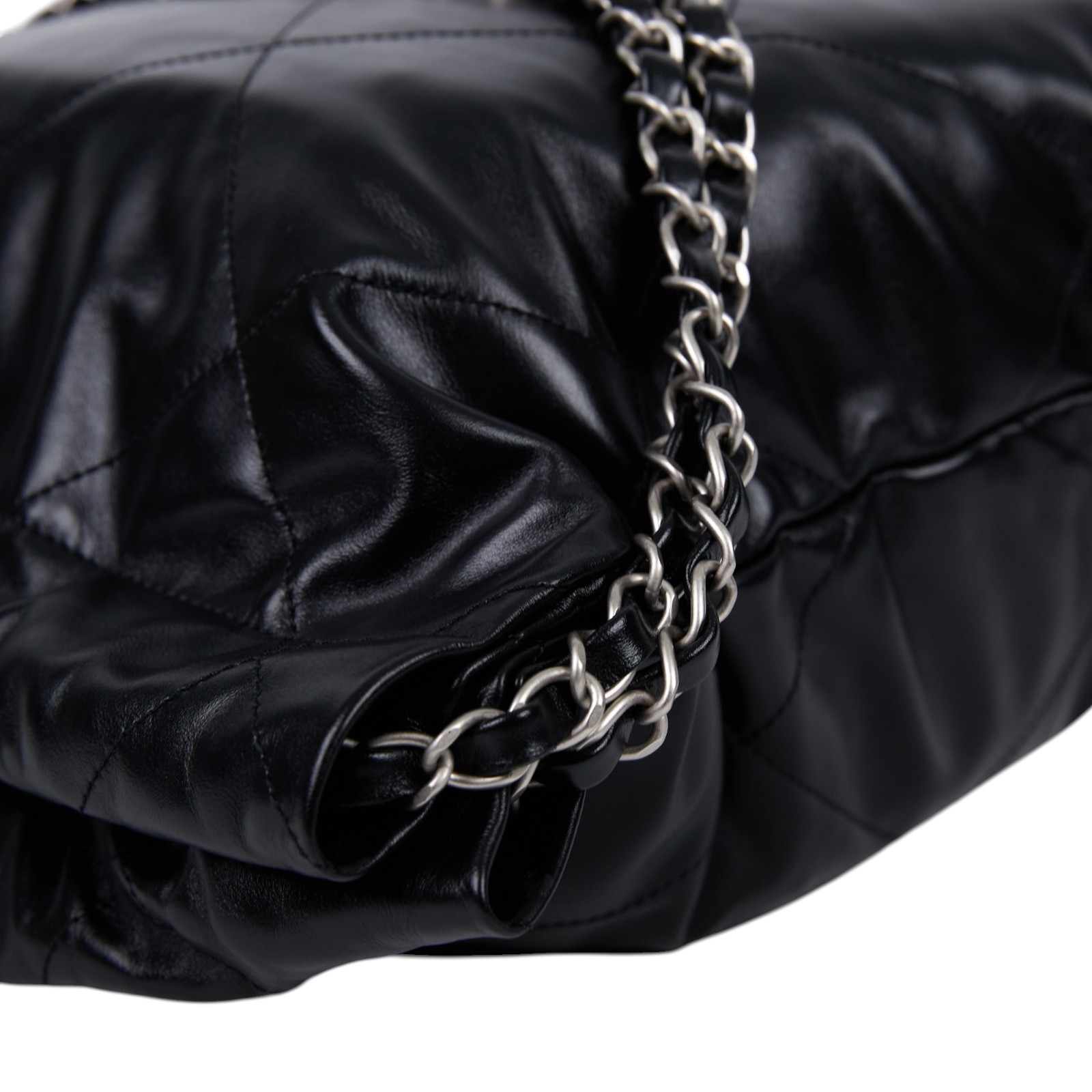 香奈兒 CHANEL 22 小型 束口包 AS3260 B08872 晶片款 黑銀22包 小號 原廠盒子/防塵袋/購買證明影本