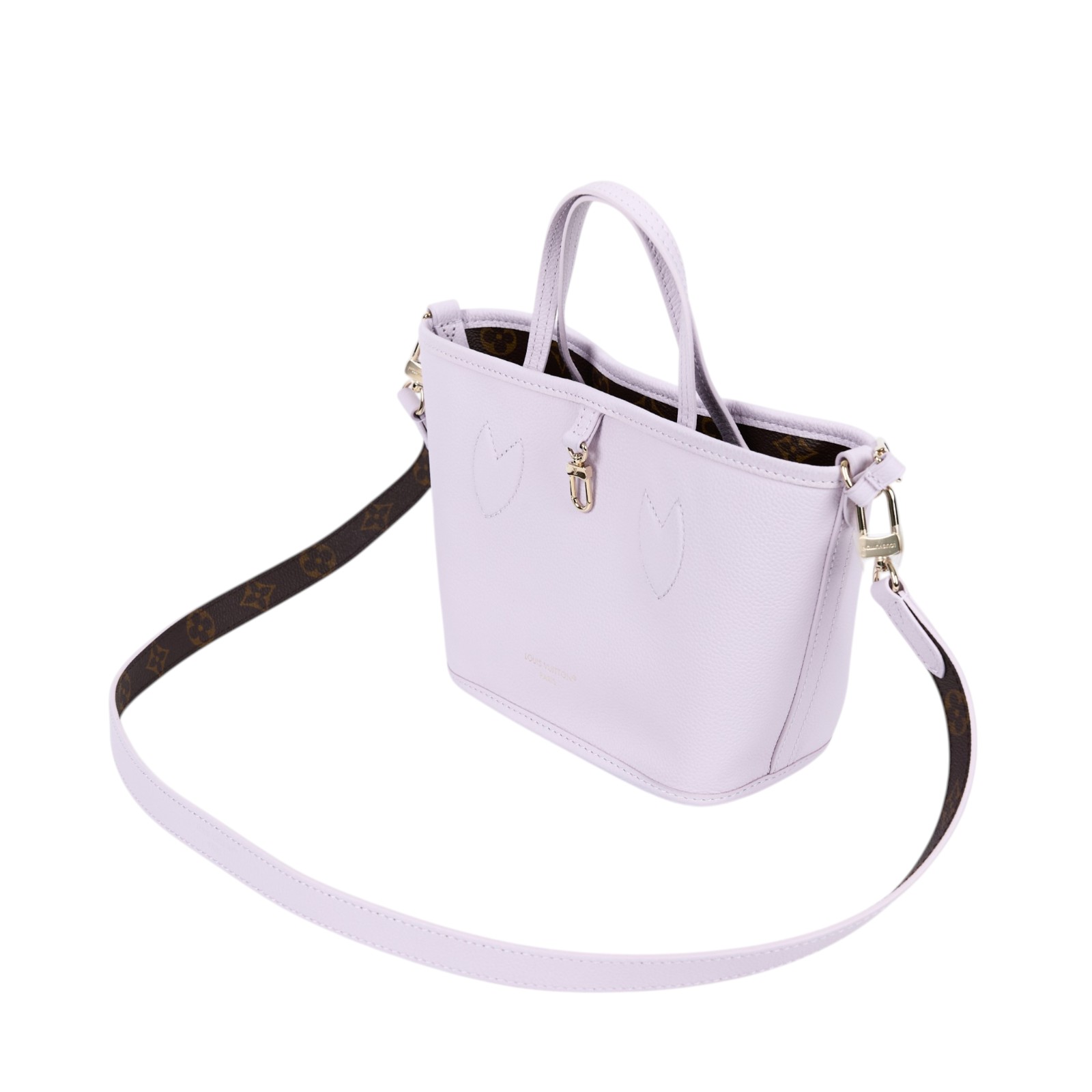 路易威登 LOUIS VUITTON Neverfull Bandouliere Inside Out BB 手提包 肩背包 斜背包 M25656 晶片款  原廠盒子/防塵袋/背帶