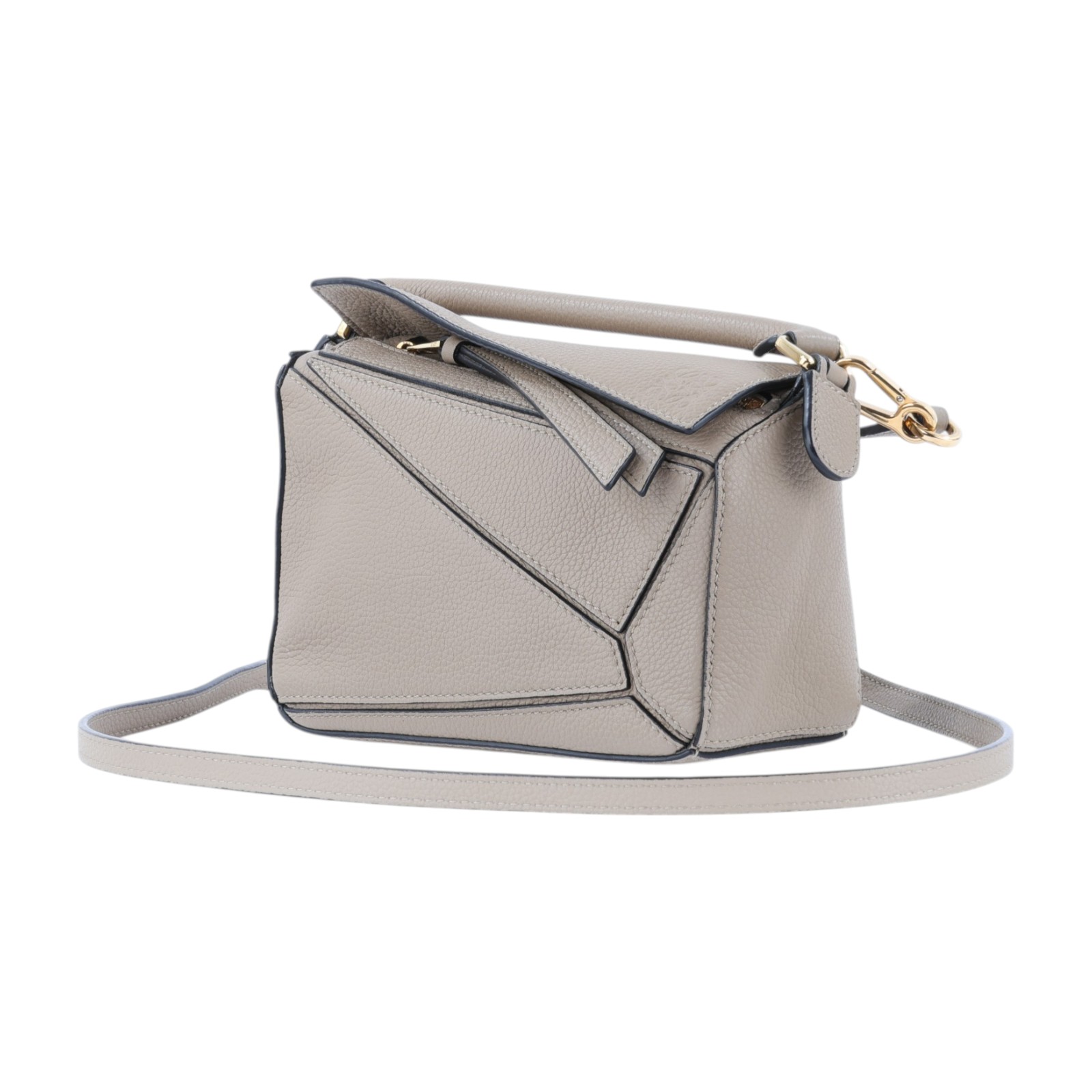 羅意威 LOEWE Mini Puzzle bag 手拿 肩背 斜背包  沙色PUZZLE MINI 防塵袋