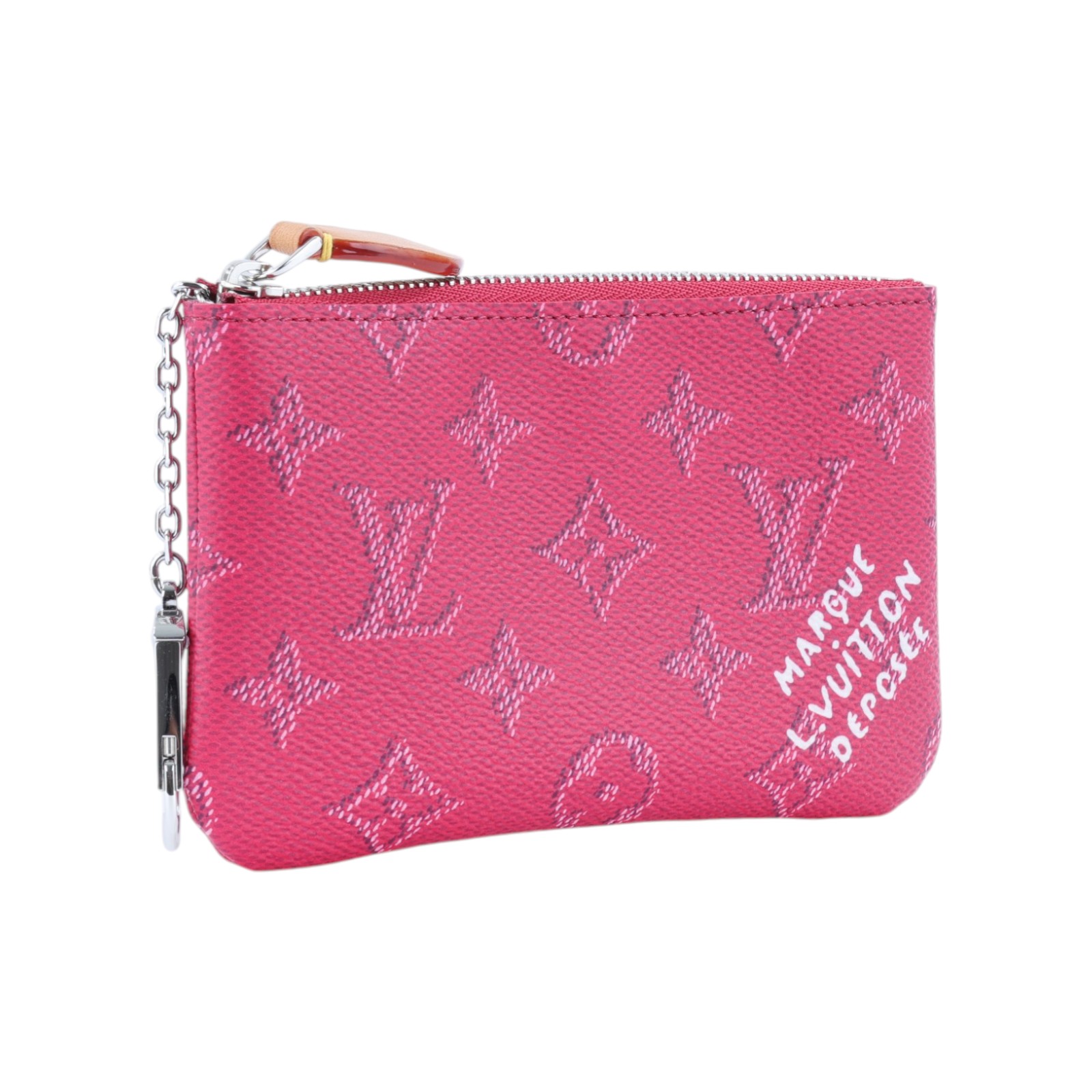 路易威登 LOUIS VUITTON 鑰匙包 零錢包 錢包 手拿包 小號 M27111 晶片款 桃拉鍊零錢鑰匙包 原廠盒子/防塵袋