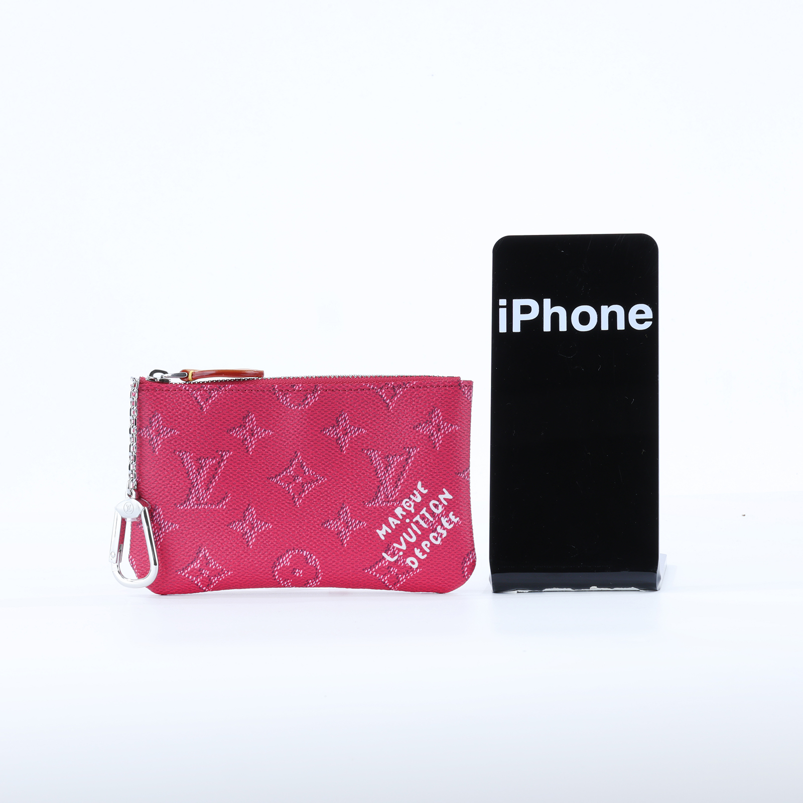 路易威登 LOUIS VUITTON 鑰匙包 零錢包 錢包 手拿包 小號 M27111 晶片款 桃拉鍊零錢鑰匙包 原廠盒子/防塵袋