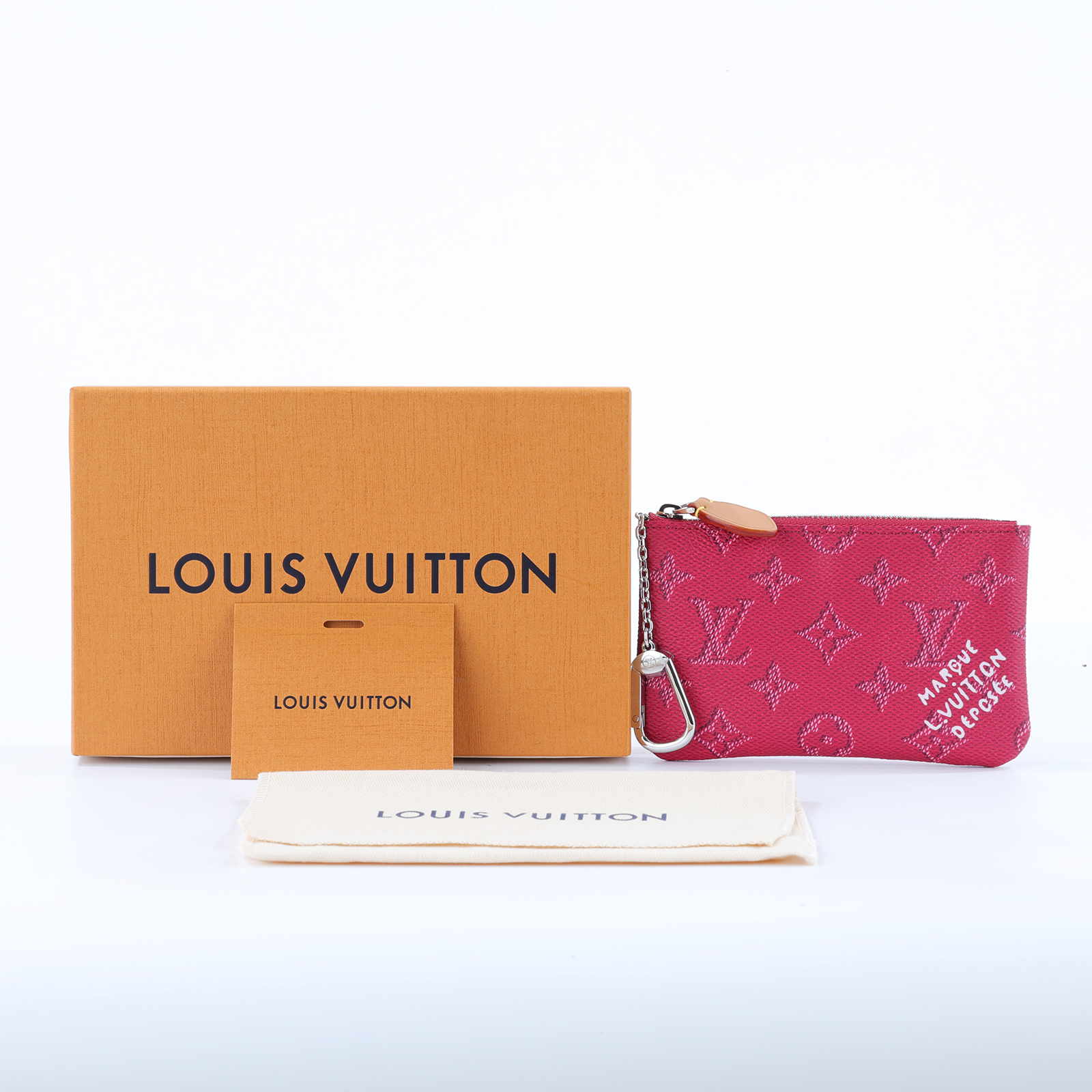 路易威登 LOUIS VUITTON 鑰匙包 零錢包 錢包 手拿包 小號 M27111 晶片款 桃拉鍊零錢鑰匙包 原廠盒子/防塵袋