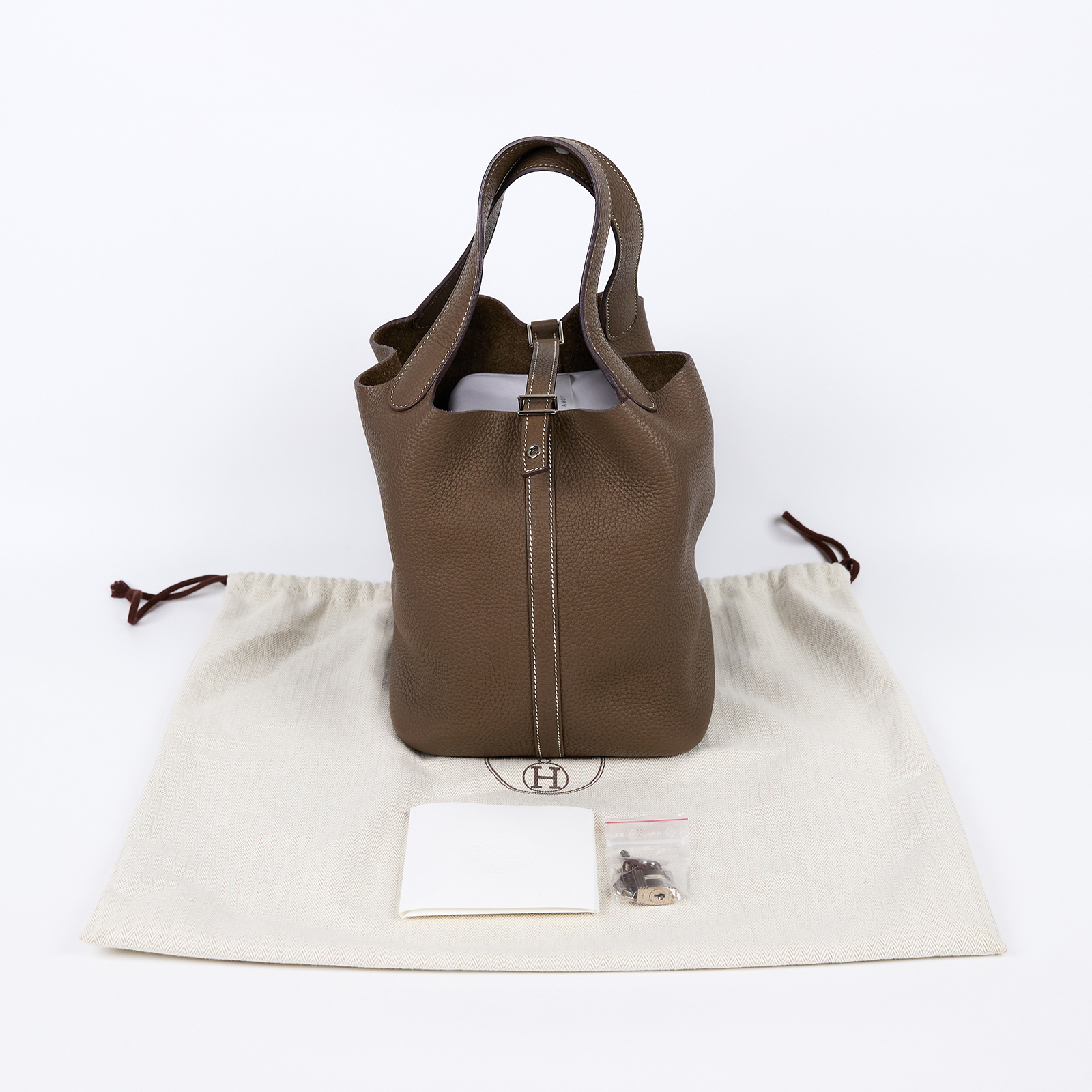 愛馬仕 Hermes Picotin Lock 22 菜籃子包 PT22 D刻 大象灰PICOTIN22 防塵袋/鎖組