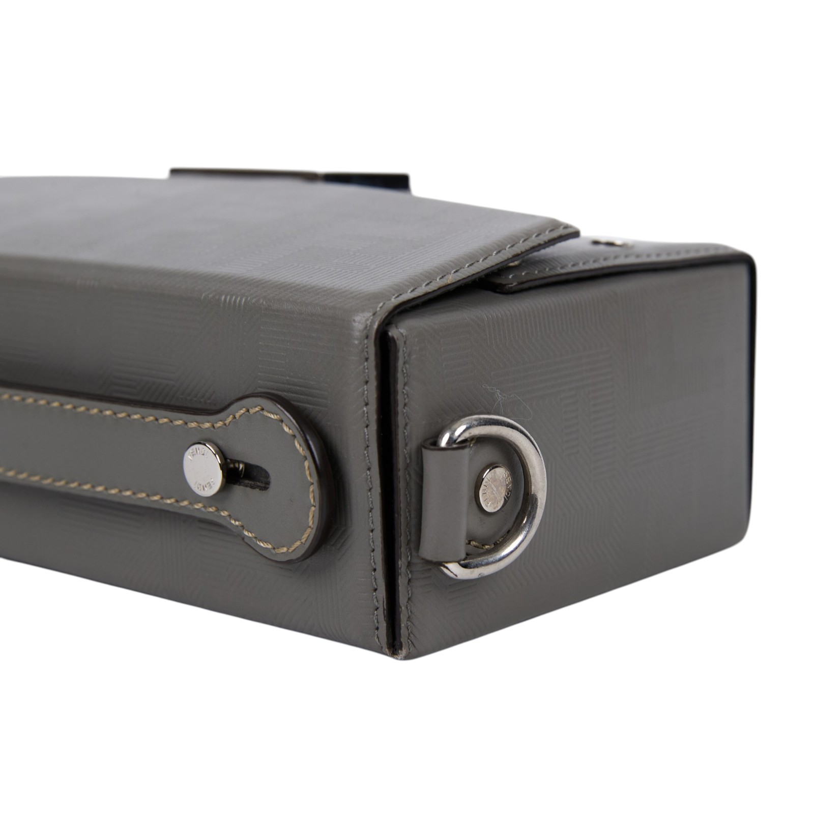 芬迪 FENDI SOFT TRUNK 手提包 肩背包 斜背包 法棍包 盒子包 7VA565AJF4  原廠盒子/防塵袋/背帶/購買證明