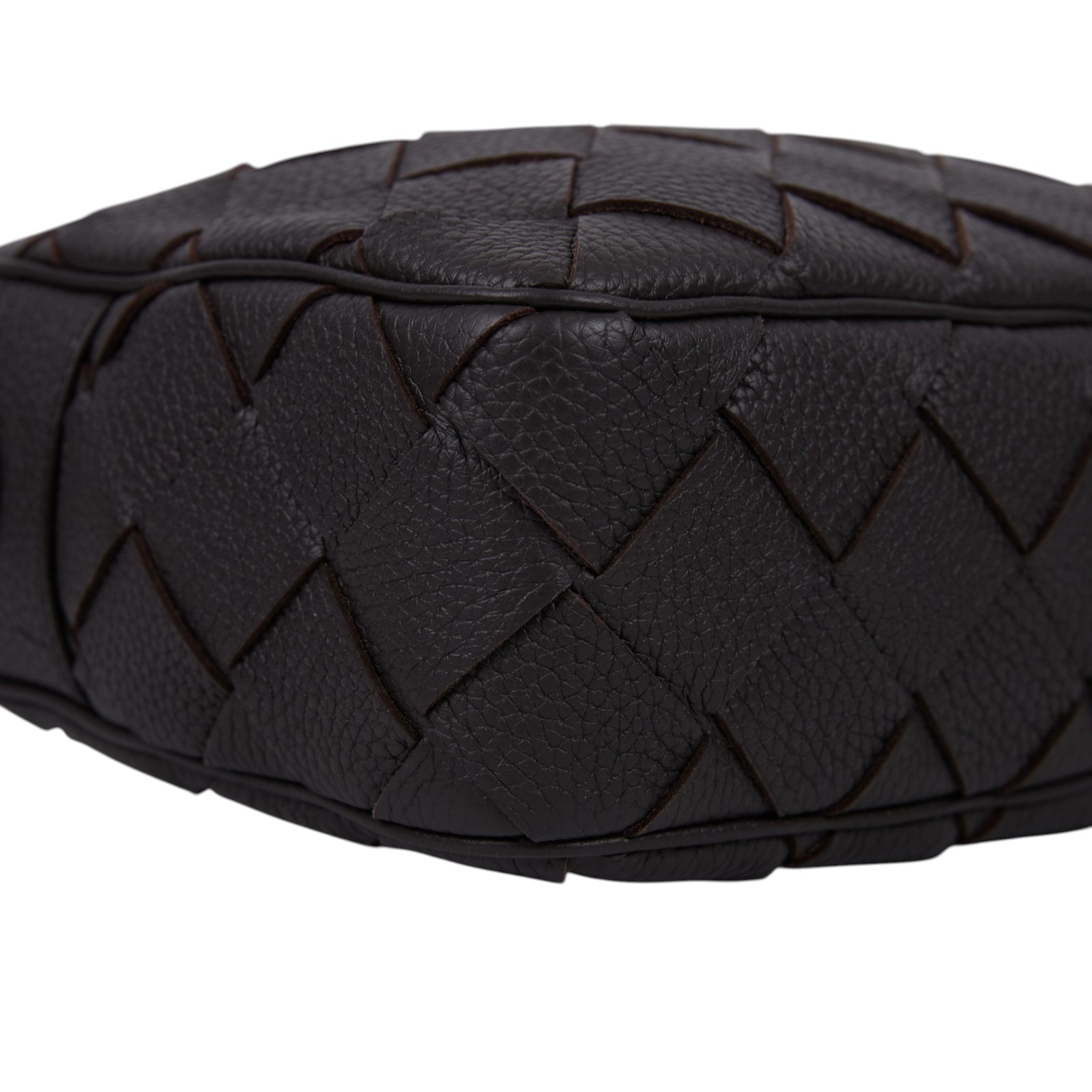 寶緹嘉 BOTTEGA VENETA Intrecciato 斜背包 755925V4G31 深咖寬編織肩背包 原廠盒子/防塵袋