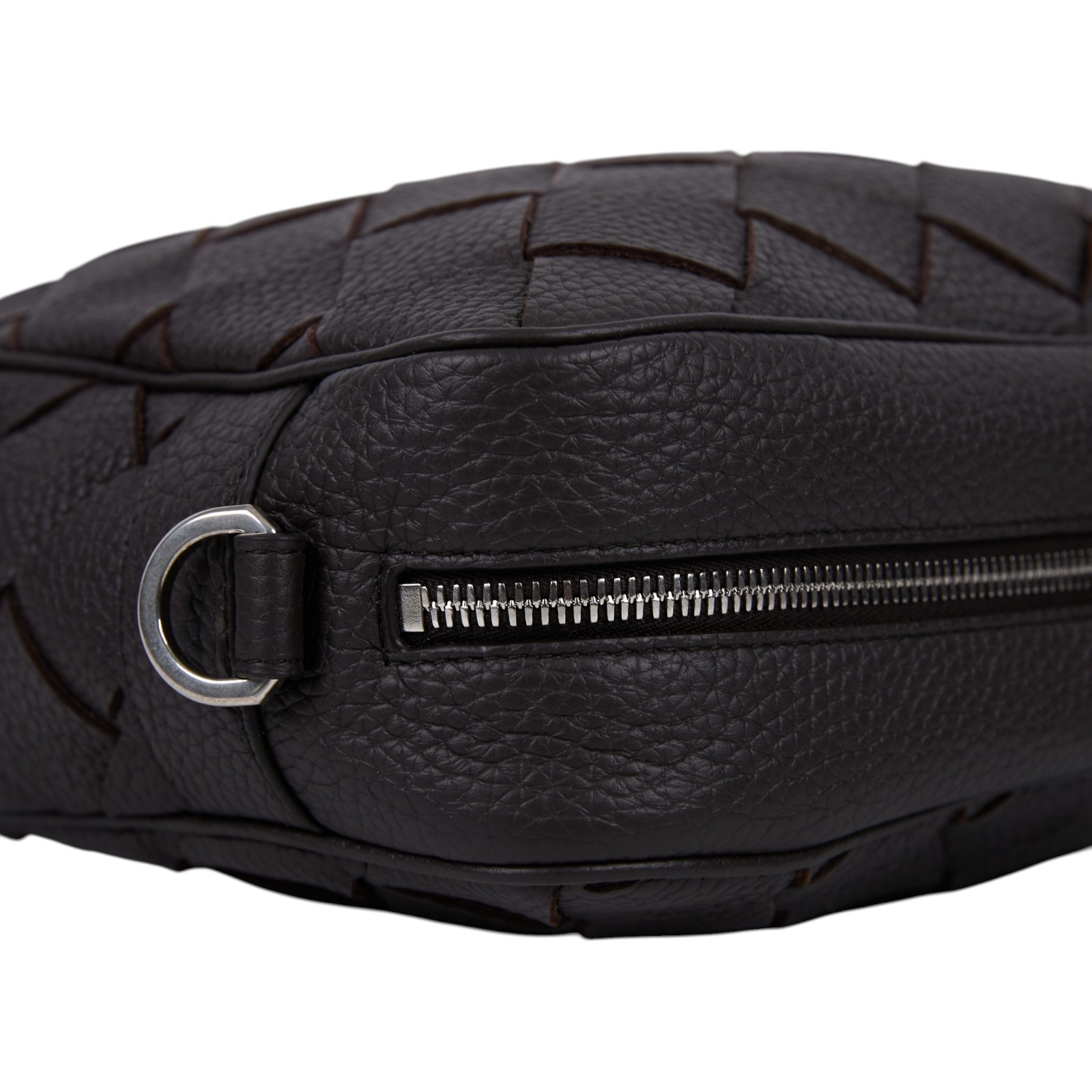 寶緹嘉 BOTTEGA VENETA Intrecciato 斜背包 755925V4G31 深咖寬編織肩背包 原廠盒子/防塵袋