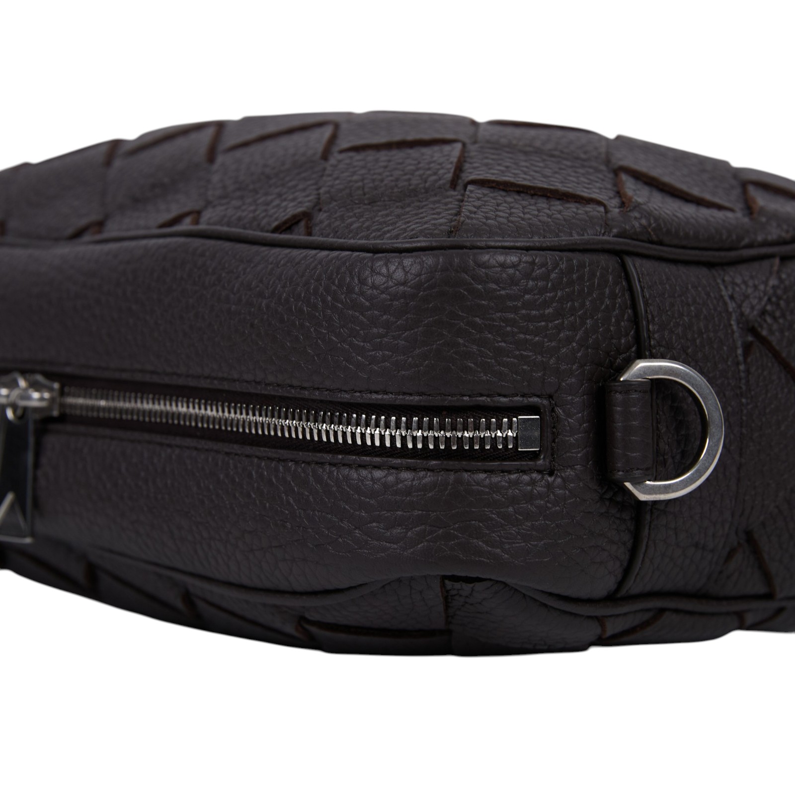 寶緹嘉 BOTTEGA VENETA Intrecciato 斜背包 755925V4G31 深咖寬編織肩背包 原廠盒子/防塵袋