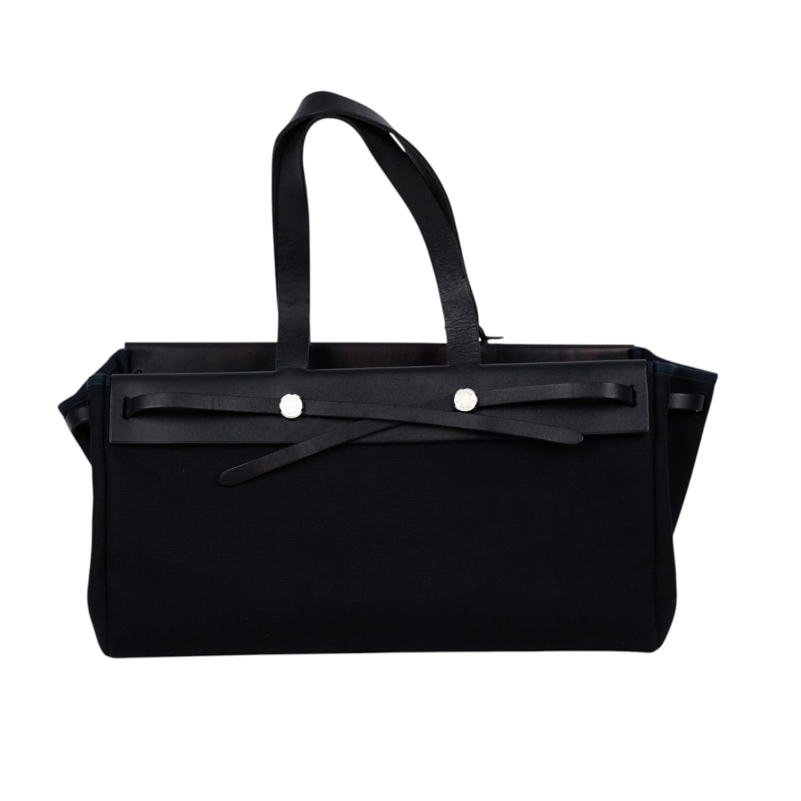 愛馬仕 Hermes Herbag Cabas MM HERCMM □G 黑Herbag Cabas MM 無附屬品