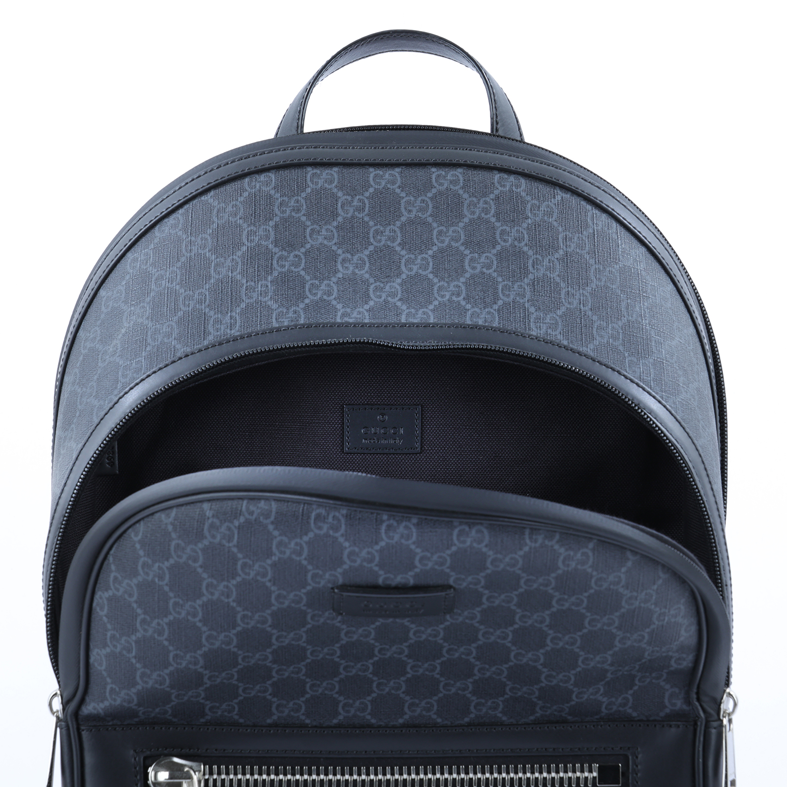 古馳 GUCCI GG Supreme 後背包 雙肩包 771158 KAAAK 黑GG後背包 防塵袋/購買證明