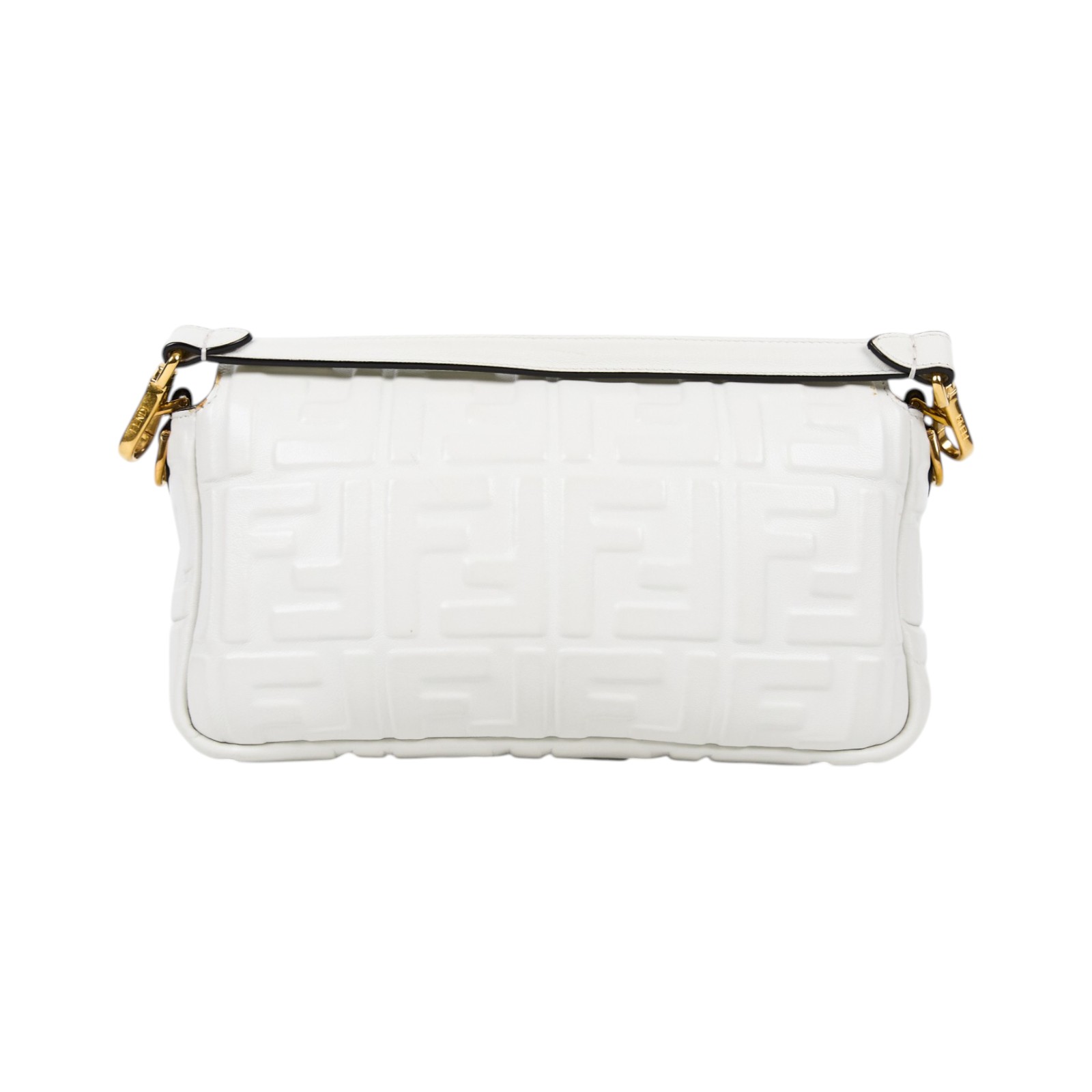 芬迪 FENDI 手提包 肩背包 法棍包 8BR600A72V 白BAGUETTE肩背包 防塵袋