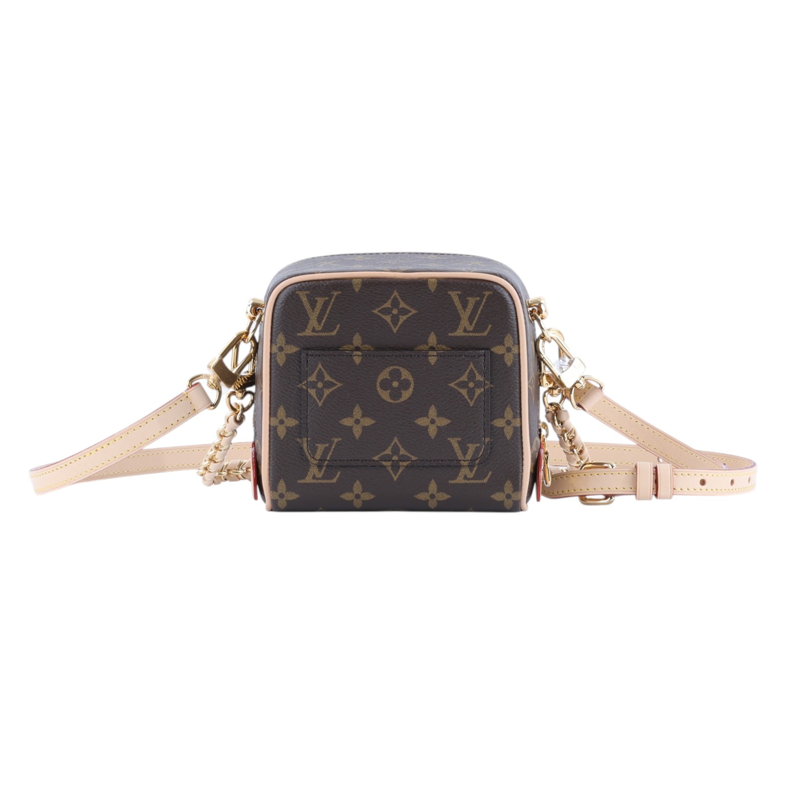 路易威登 LOUIS VUITTON Just In Case 肩背包 斜背包 M47096 晶片款 原花Just In Case 原廠盒子/鎖組
