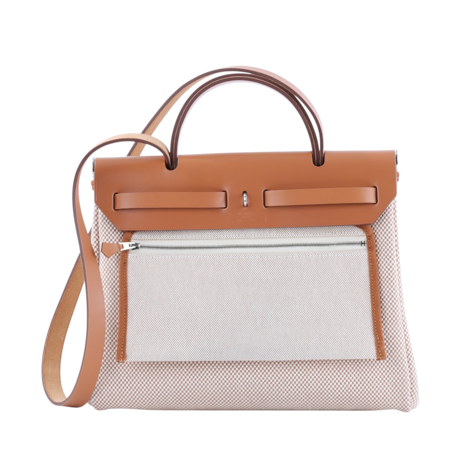 愛馬仕 Hermes Herbag Zip 31 金色五金 Gold Ecru Beige Naturel H079092CCAK /DTS006AU  防塵袋/鎖組/購買證明