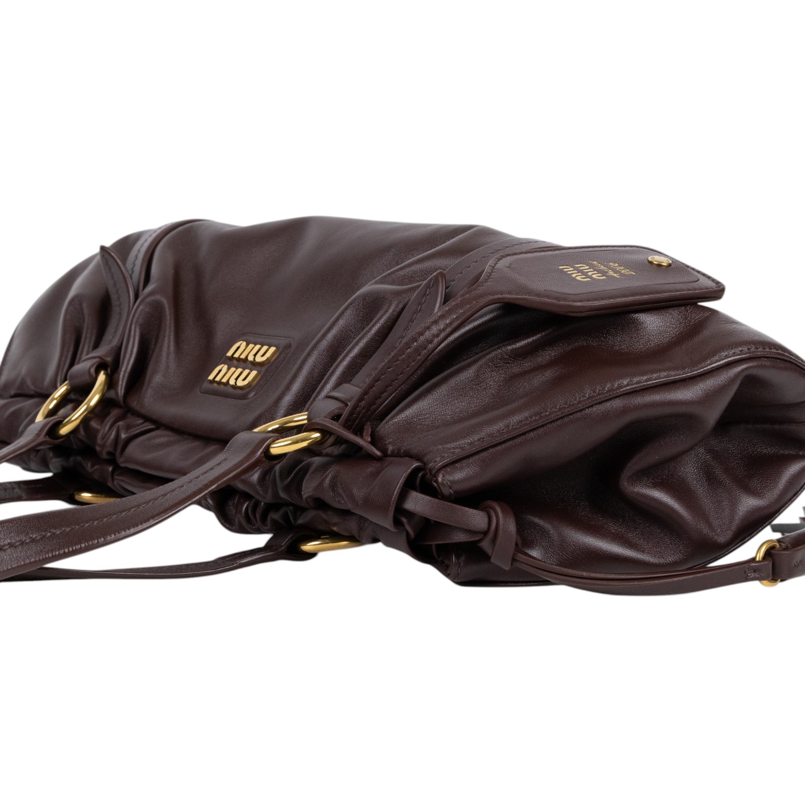 繆繆 MIU MIU Joie 肩背包 5BG289_2CSW 紅棕JOIE NAPPA肩背包 防塵袋