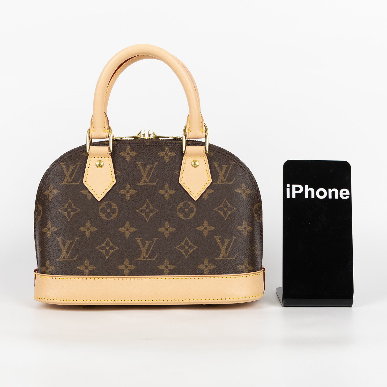 路易威登 LOUIS VUITTON Alma BB 手提包 肩背包 斜背包 M53152 晶片款 原花ALMA BB貝殼包 防塵袋/鎖組/肩帶