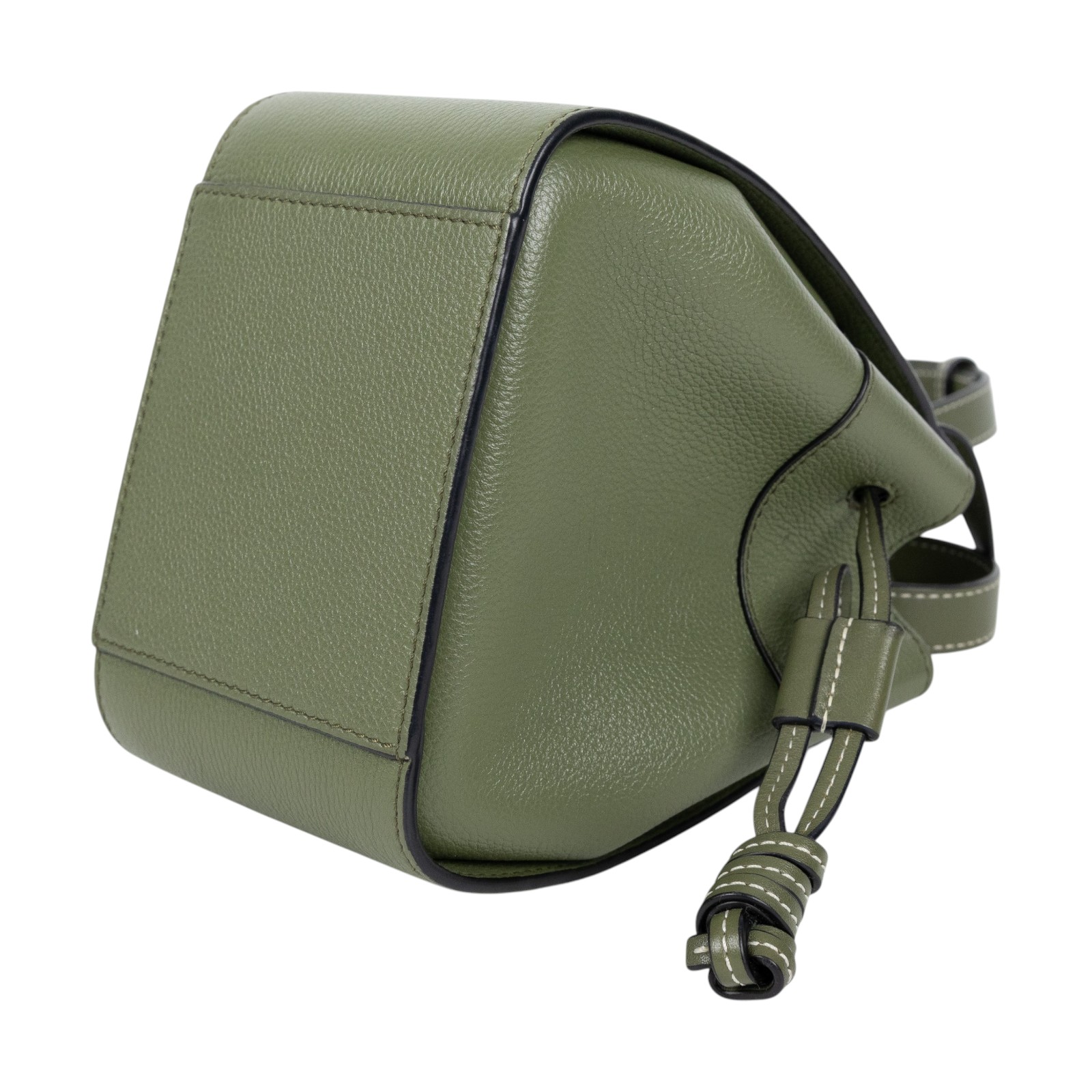 羅意威 LOEWE Mini Hammock drawstring 束口 迷你 小牛皮 肩背 吊床包 314.30.V07 綠MINI HAMMOCK 無附屬品