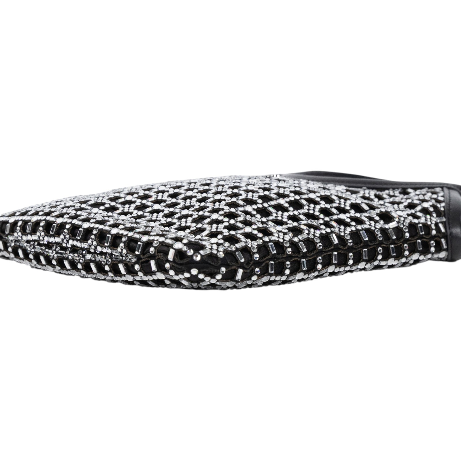 繆繆 MIU MIU Ivy 帆布手袋 迷你 5BA281_2F7L 黑緞面水鑽IVY 防塵袋