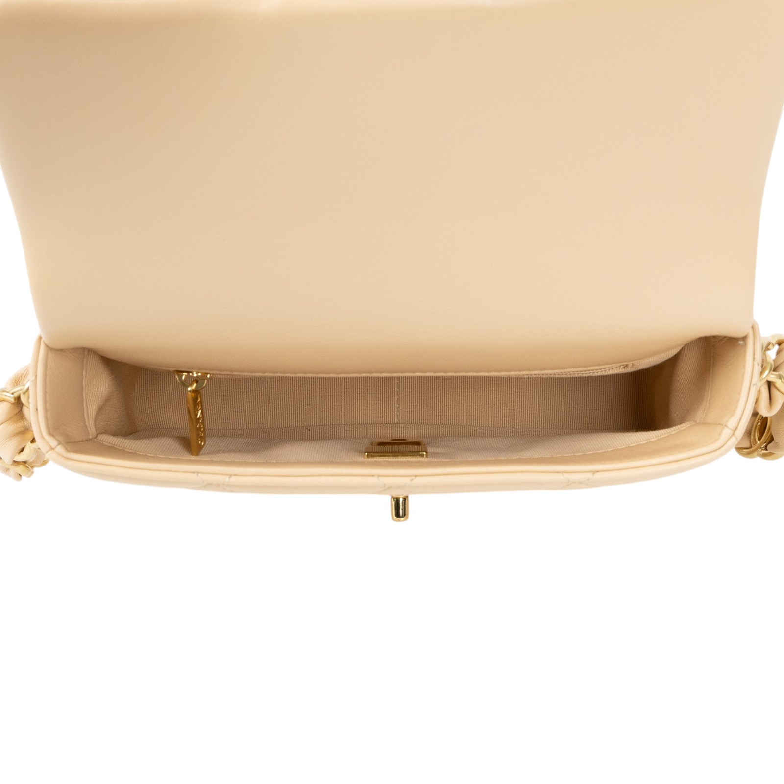 香奈兒 CHANEL 肩背 口蓋包 AS5174 B18293 晶片款 奶茶肩背包 原廠盒子/防塵袋/購買證明