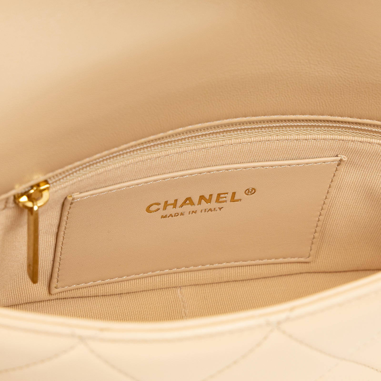 香奈兒 CHANEL 肩背 口蓋包 AS5174 B18293 晶片款 奶茶肩背包 原廠盒子/防塵袋/購買證明