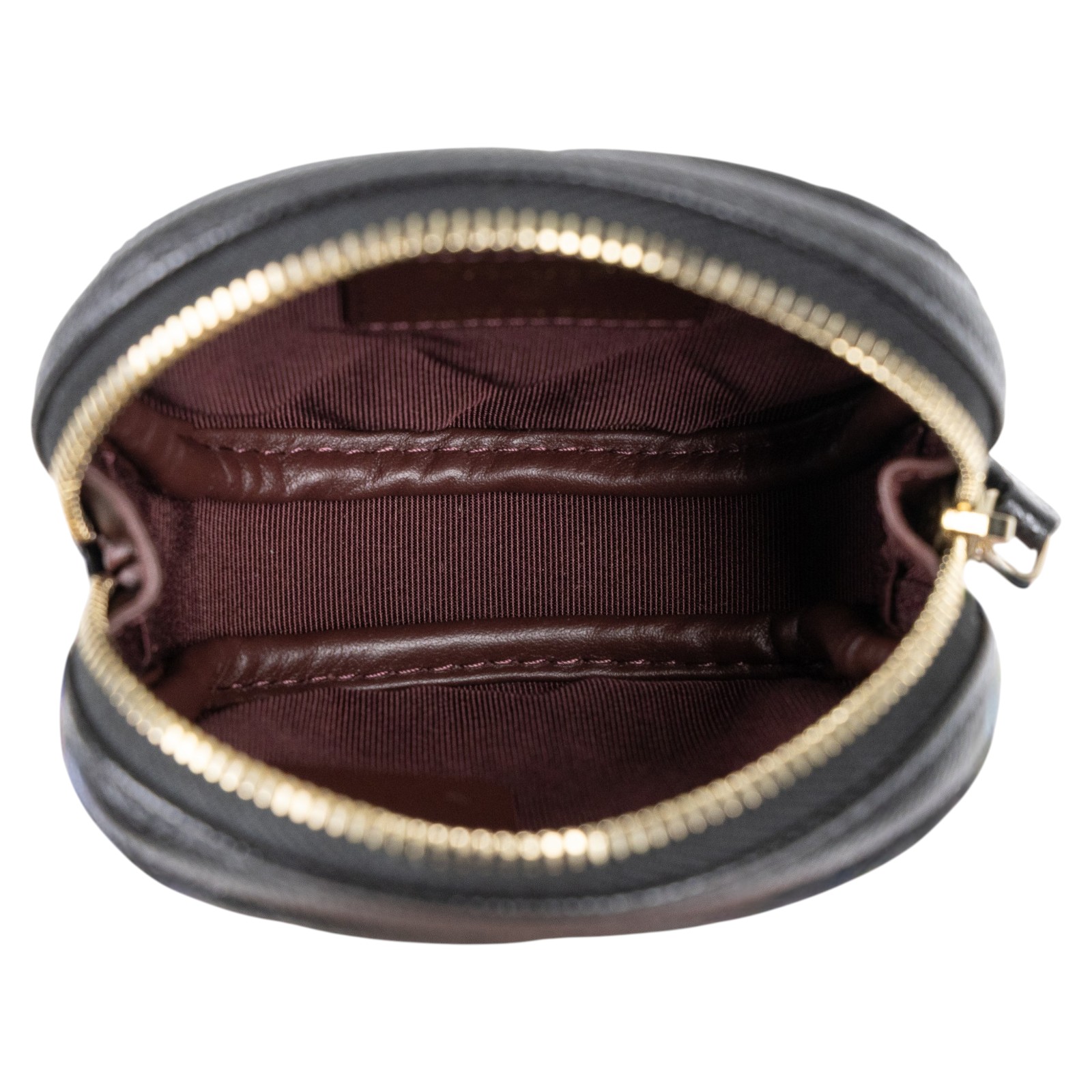 香奈兒 CHANEL CC logo 零錢包 A68995 黑金荔枝橢圓拉鍊零錢包 原廠盒子/防塵袋/保證卡