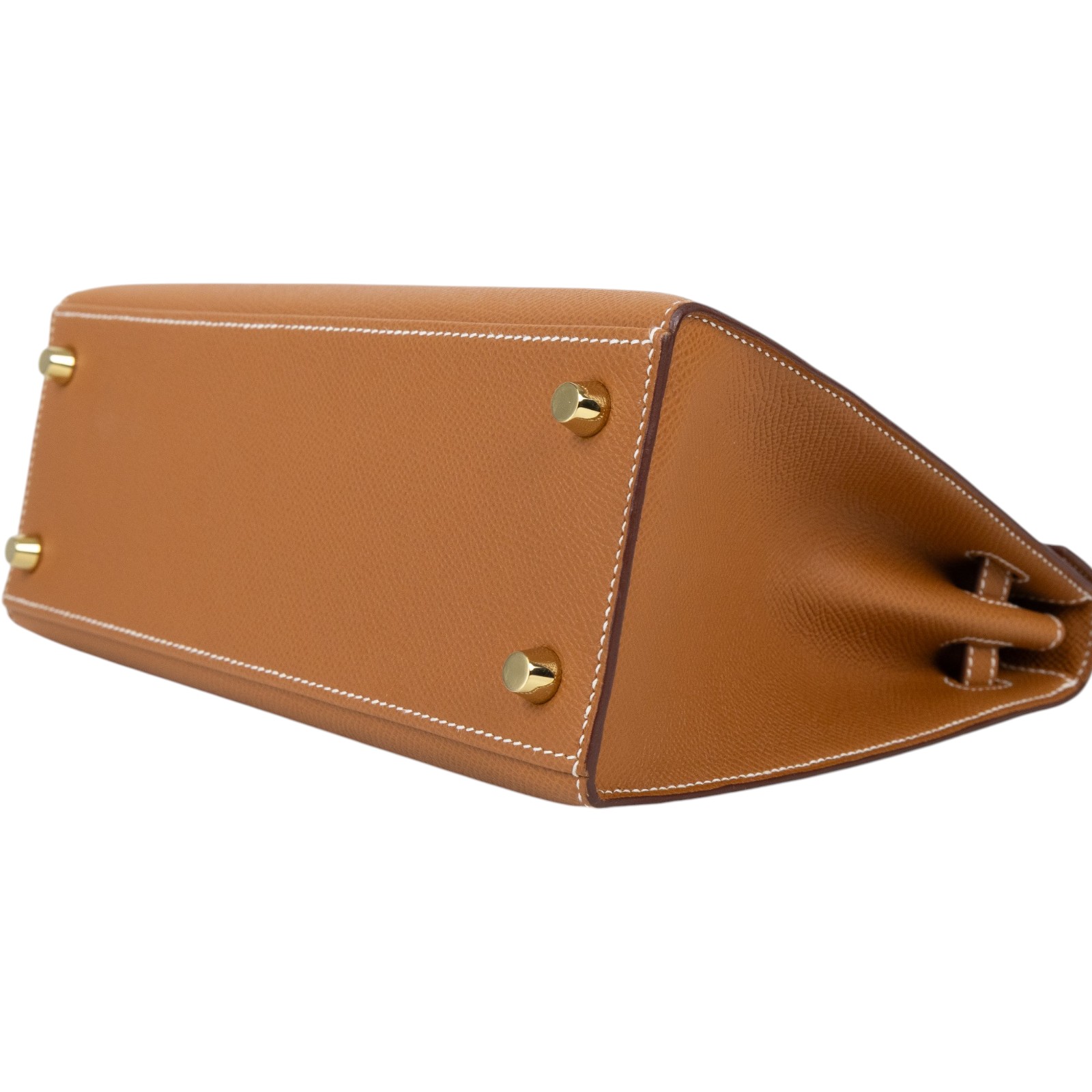 愛馬仕 Hermes Kelly Bag 凱莉包 25 KL25 UMA542DE U刻金棕金KELLY25 EPSOM 防塵袋/鎖組/背帶