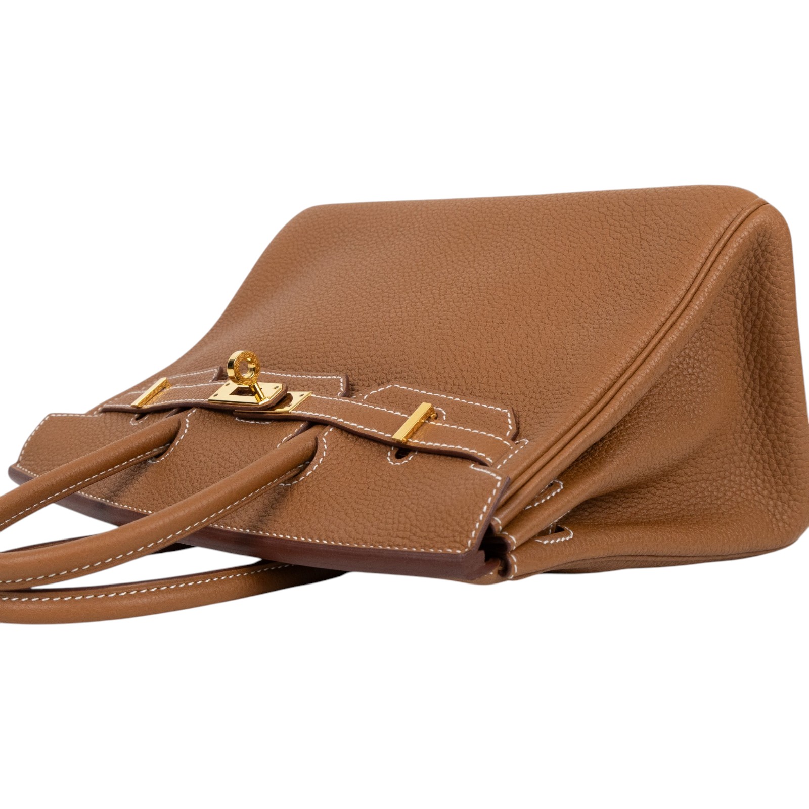 愛馬仕 Hermes Birkin Bag 柏金包 25 BK25 WPY524NF W刻金棕BIRKIN TOGO 防塵袋/鎖組