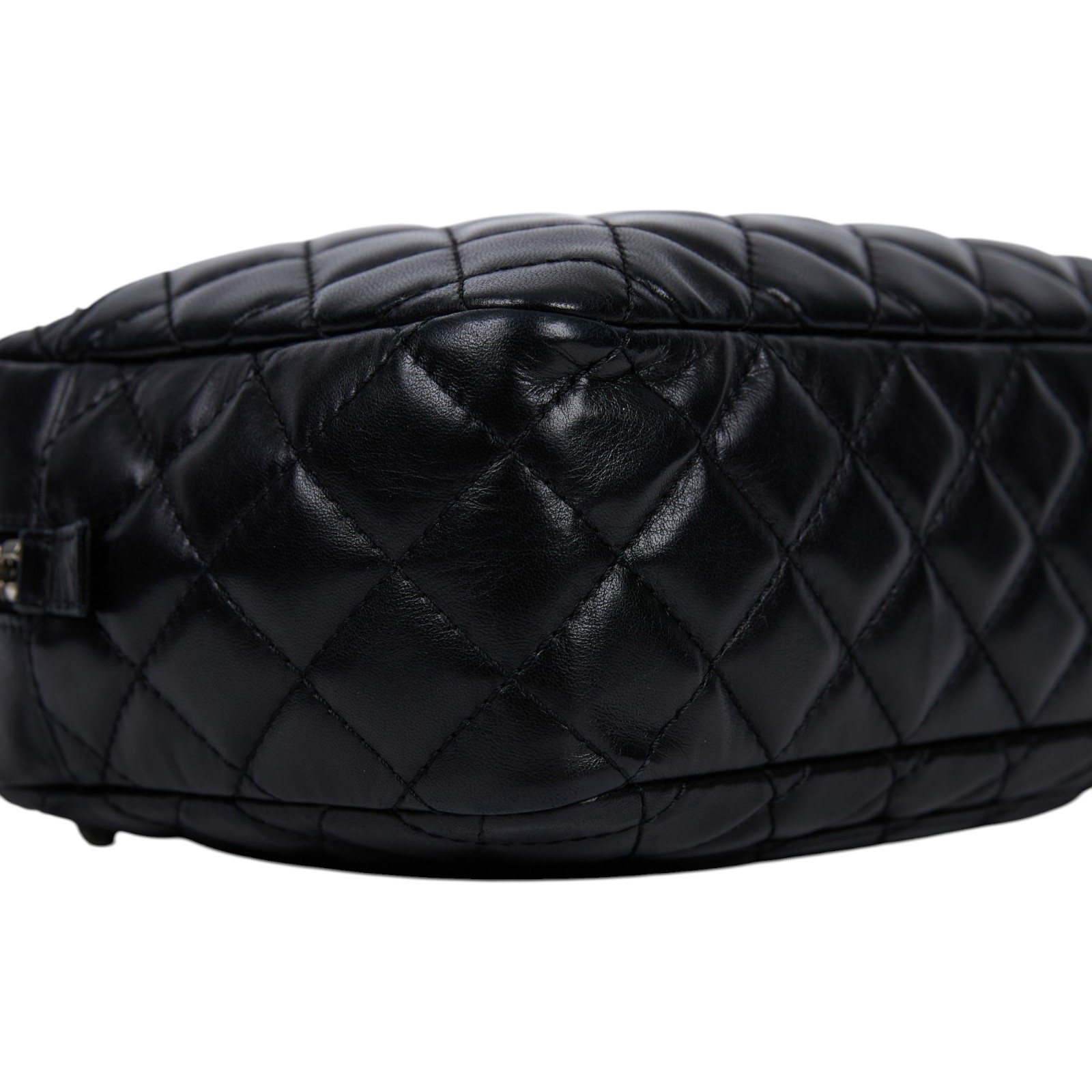 香奈兒 CHANEL Matelasse 肩背包  12開黑銀羊肩背包 防塵袋/保證卡