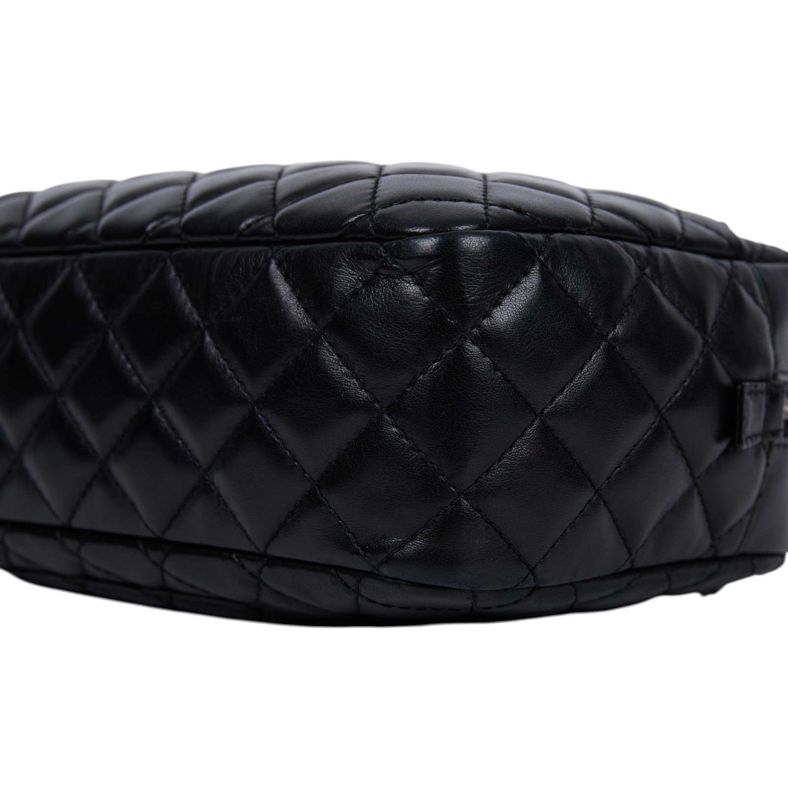 香奈兒 CHANEL Matelasse 肩背包  12開黑銀羊肩背包 防塵袋/保證卡