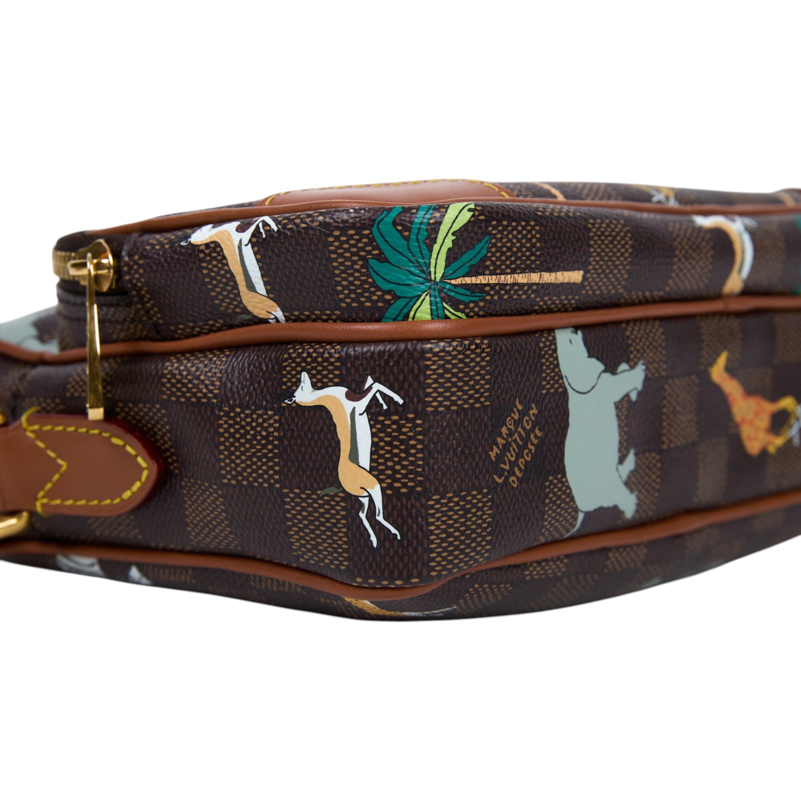 路易威登 LOUIS VUITTON Nil x The Darjeeling Limited 肩背包 斜背包 N40863 晶片款  防塵袋/背帶