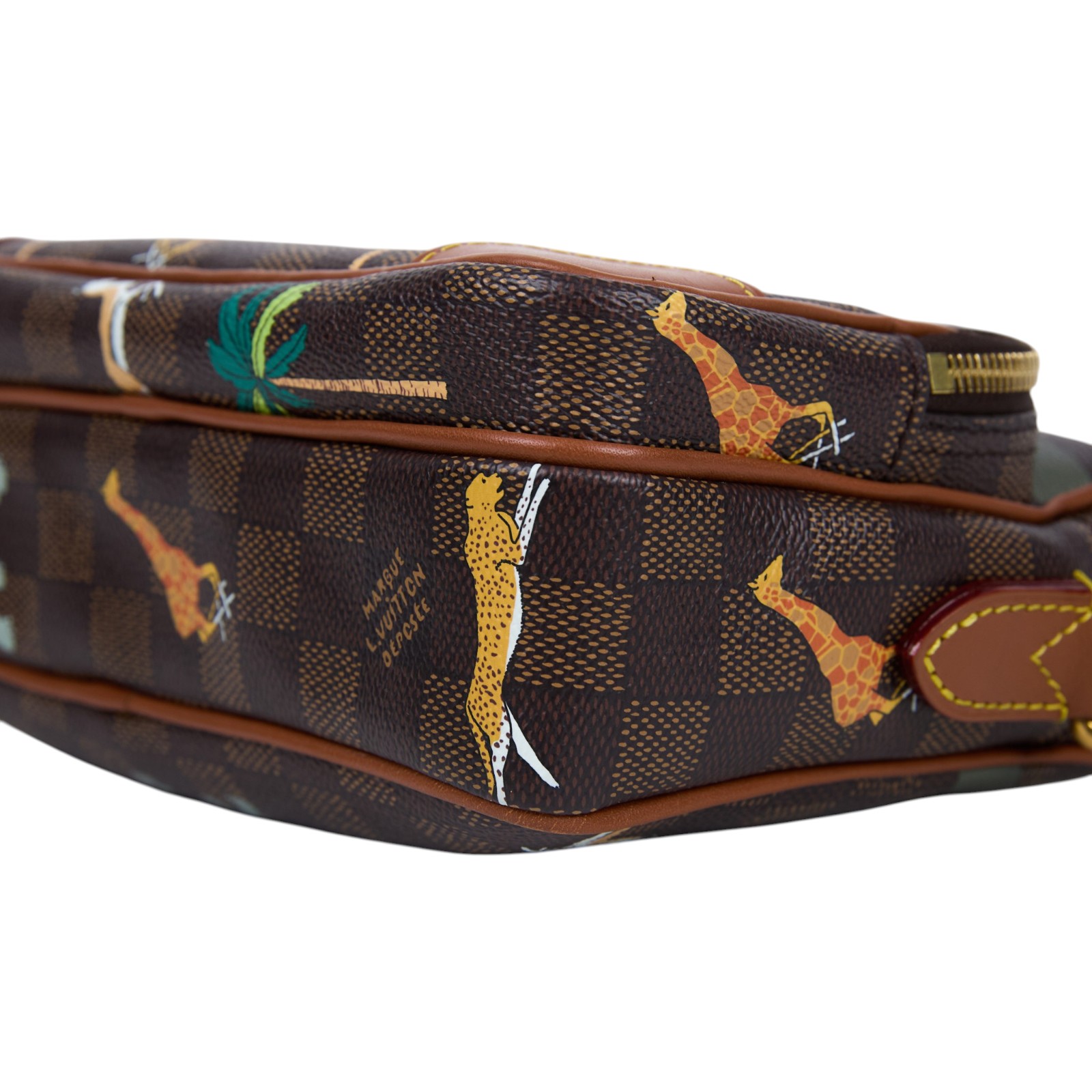 路易威登 LOUIS VUITTON Nil x The Darjeeling Limited 肩背包 斜背包 N40863 晶片款  防塵袋/背帶