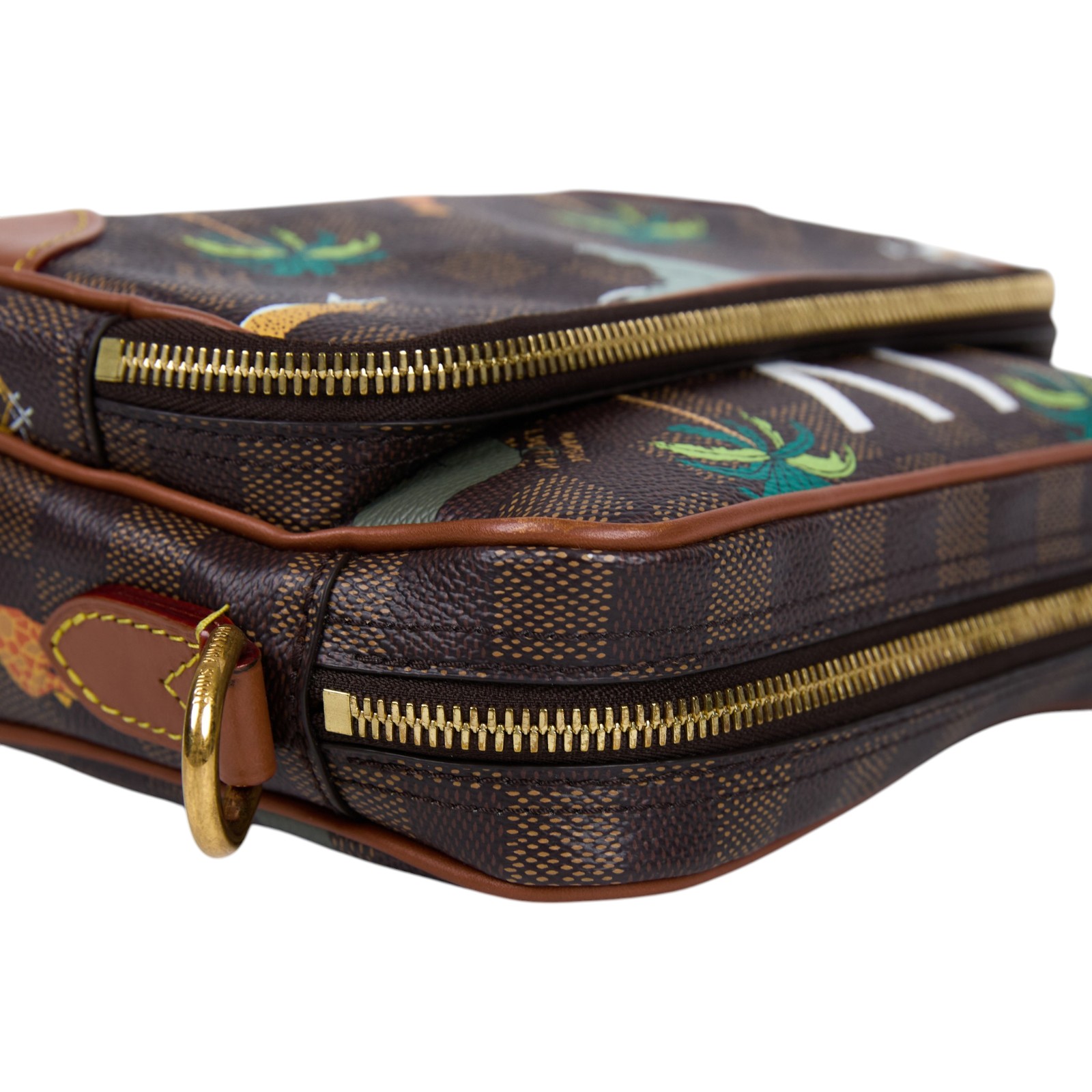 路易威登 LOUIS VUITTON Nil x The Darjeeling Limited 肩背包 斜背包 N40863 晶片款  防塵袋/背帶