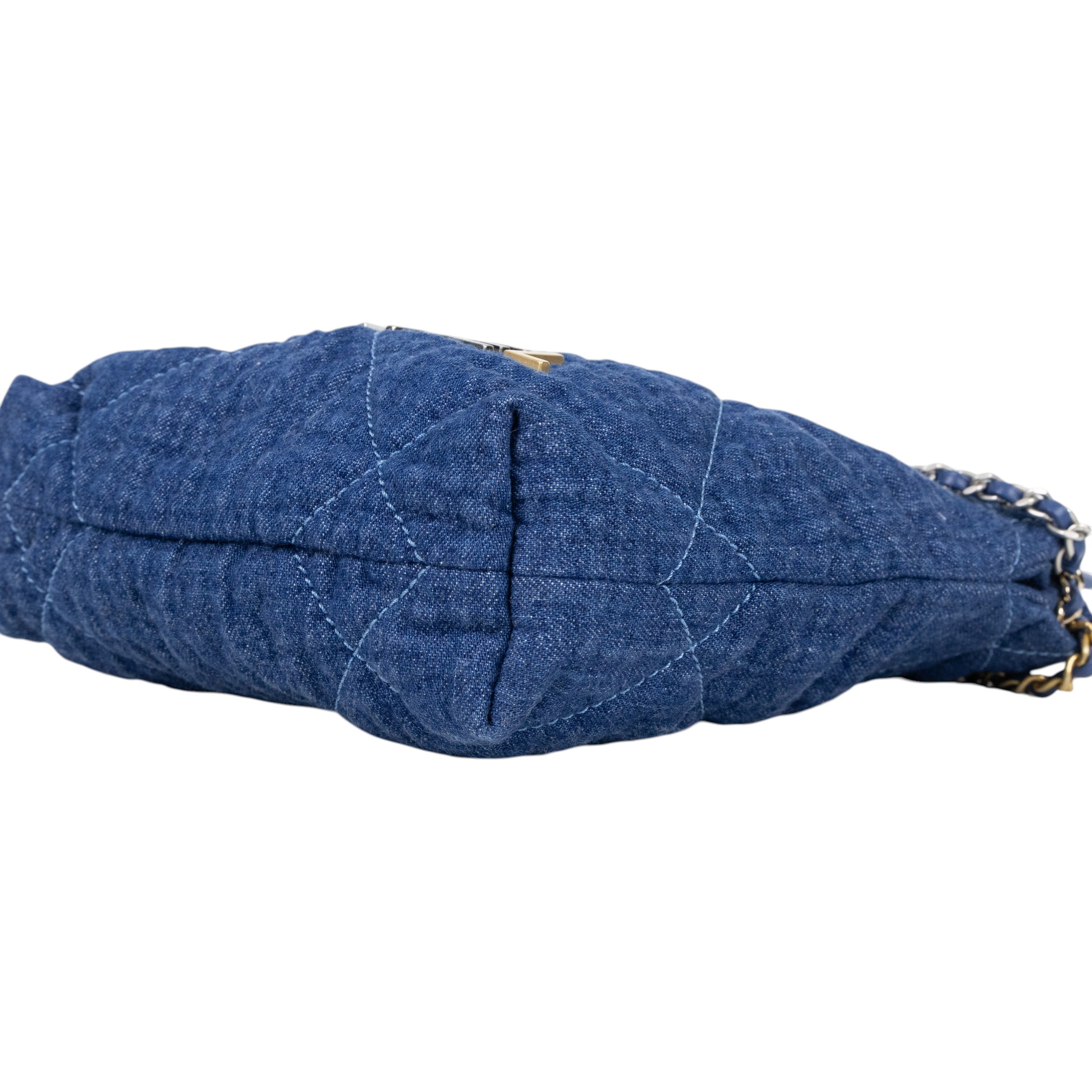 香奈兒 CHANEL 22 迷你 束口包 AS3980 B20818 晶片款 丹寧22包 MINI 新版 原廠盒子/防塵袋/背帶/購買證明影本