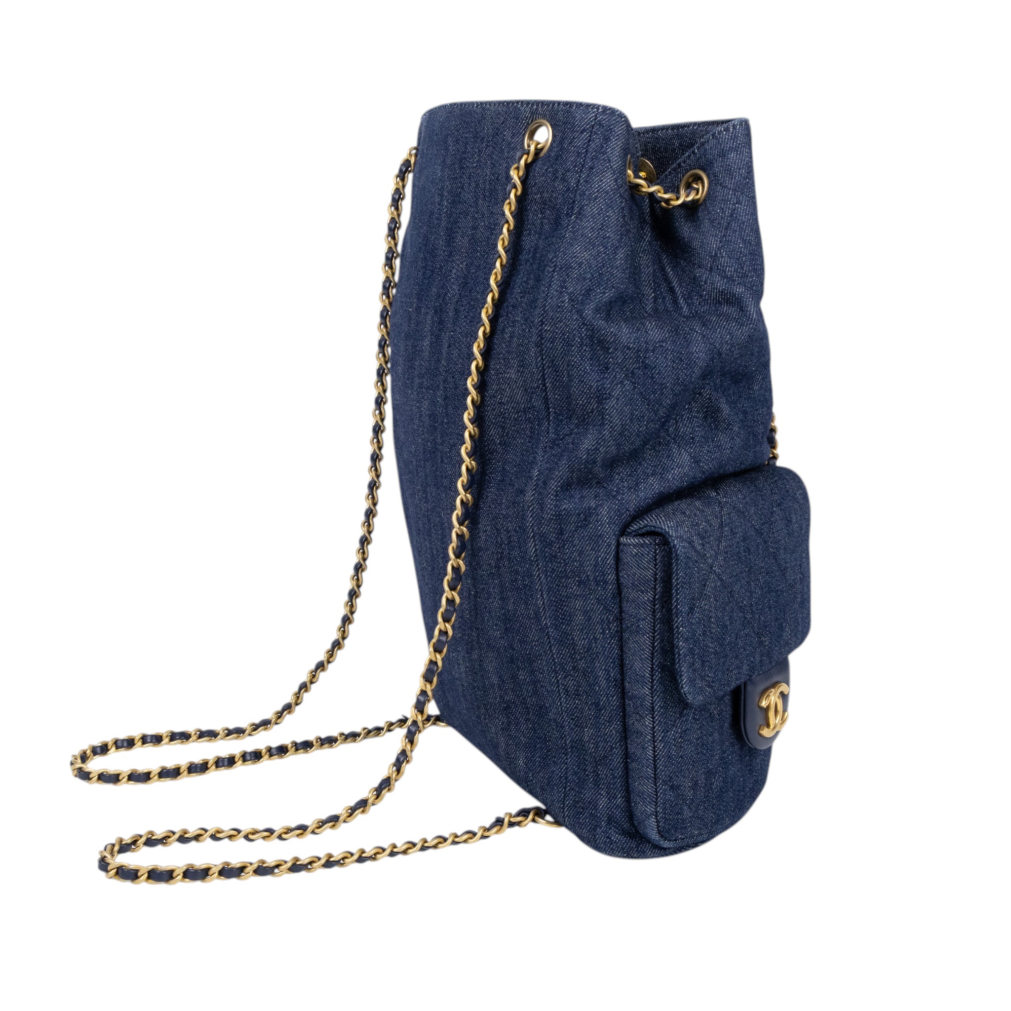 香奈兒 CHANEL 25C 雙肩 後背包 AS5305 B19251 丹寧後背 原廠盒子/防塵袋/購買證明影本