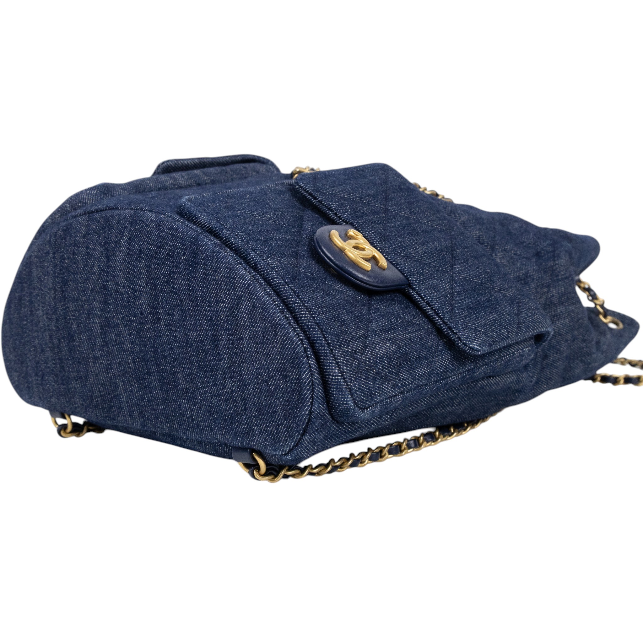 香奈兒 CHANEL 25C 雙肩 後背包 AS5305 B19251 丹寧後背 原廠盒子/防塵袋/購買證明影本